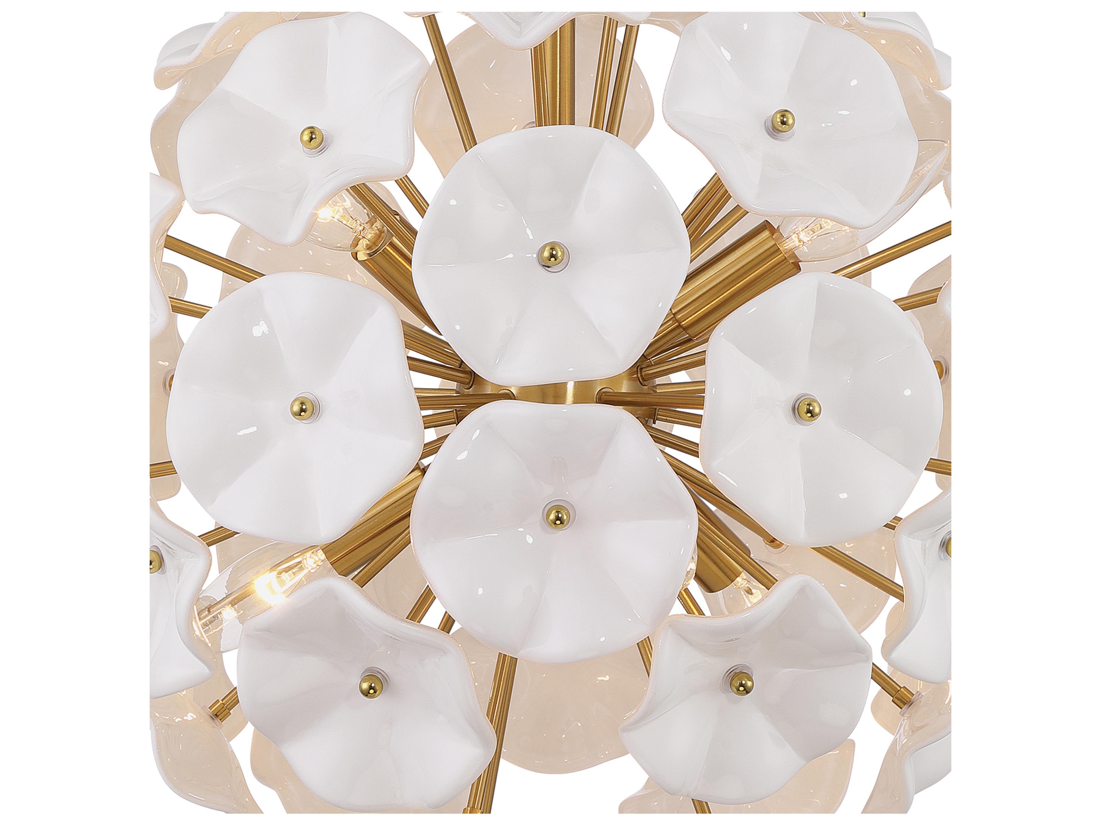 Crystorama Esme 6-Light White Pendant