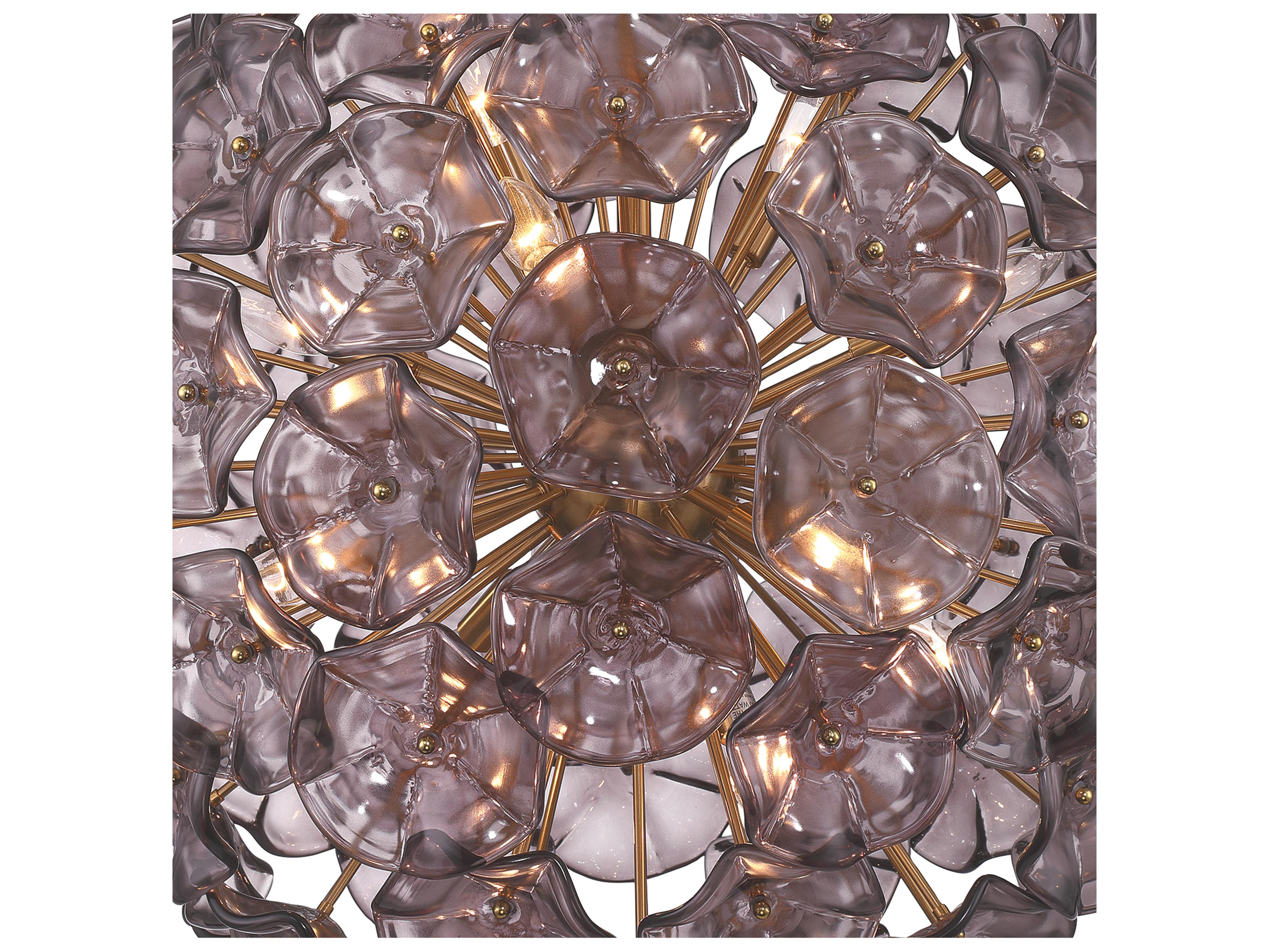 Crystorama Esme 12-Light Purple Pendant