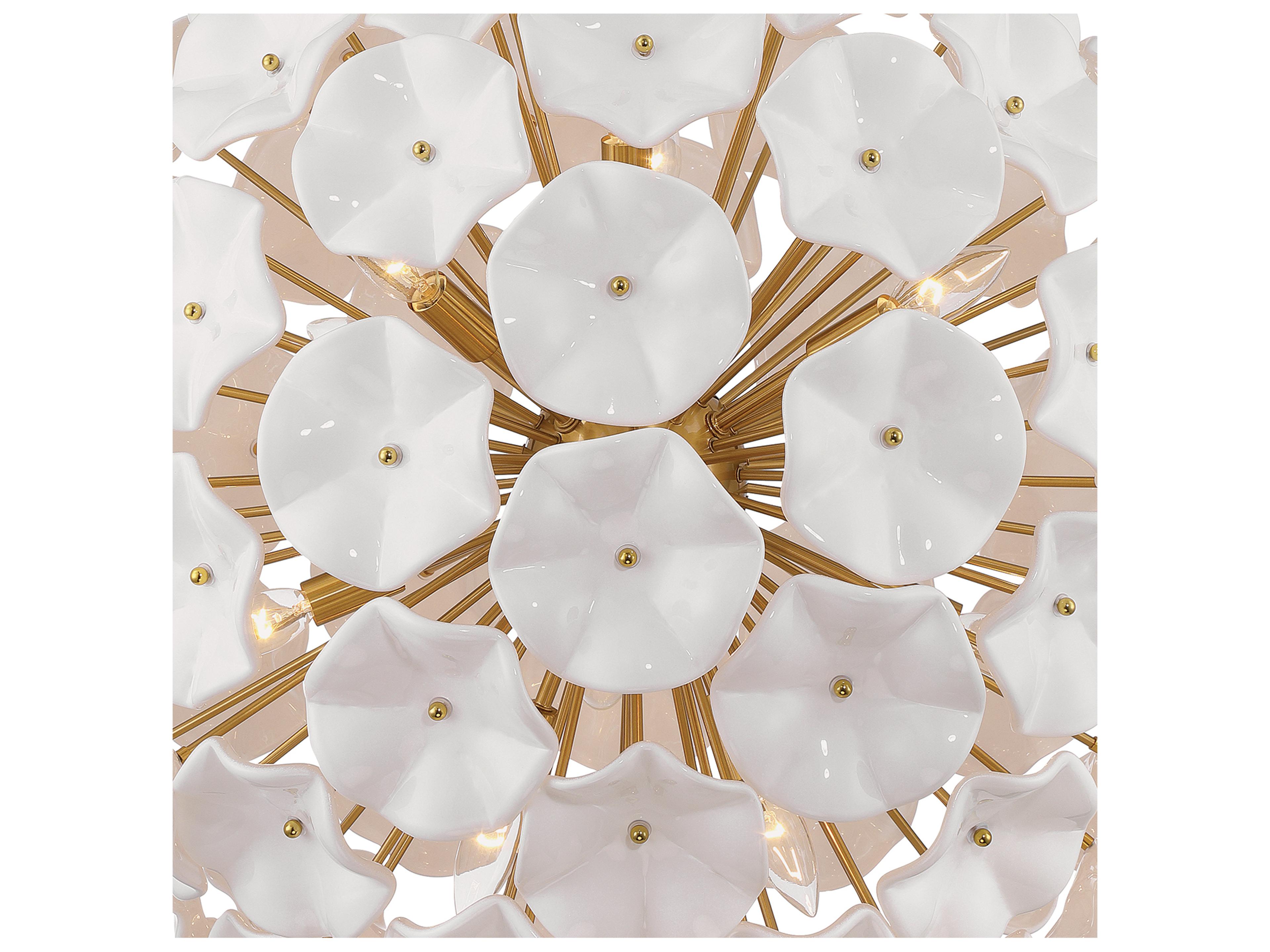 Crystorama Esme 12-Light White Pendant