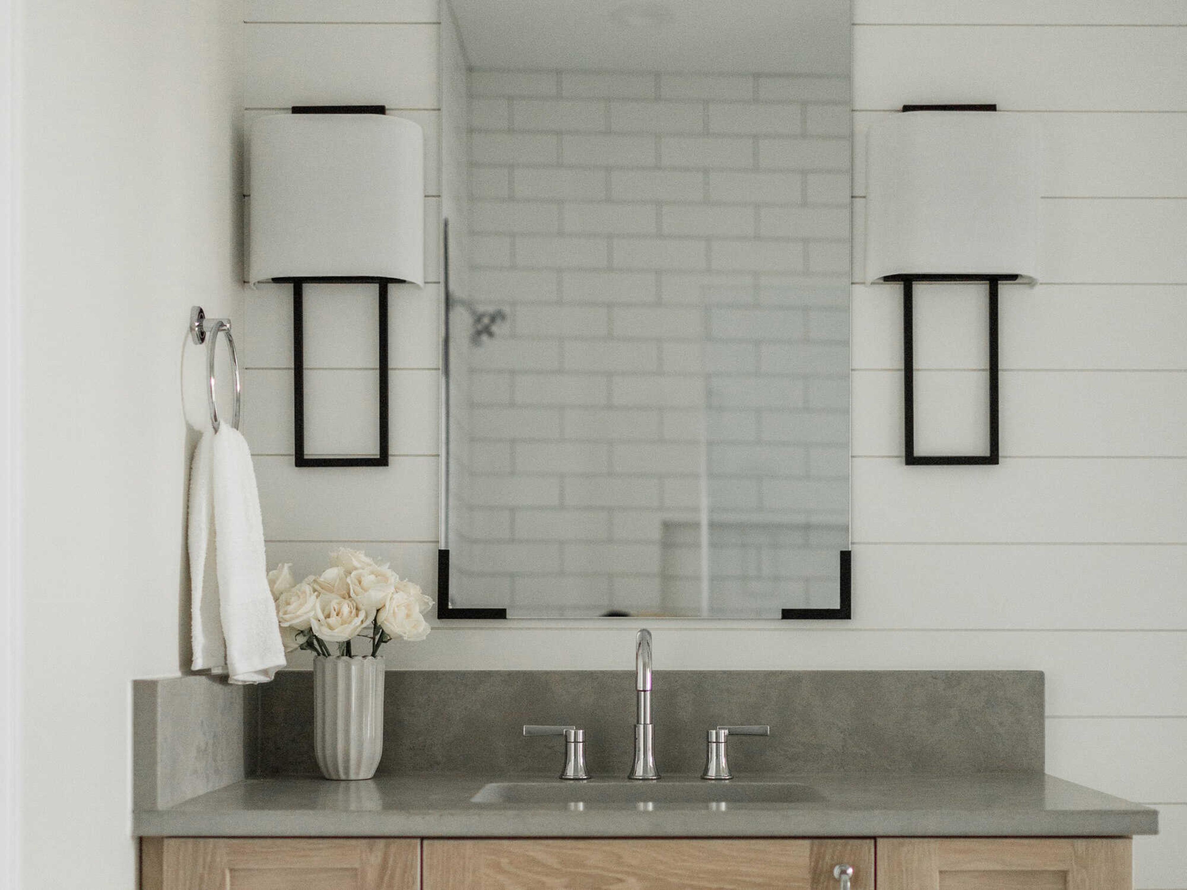 Crystorama Fremont 2-Light Black Forged White Wall Sconce