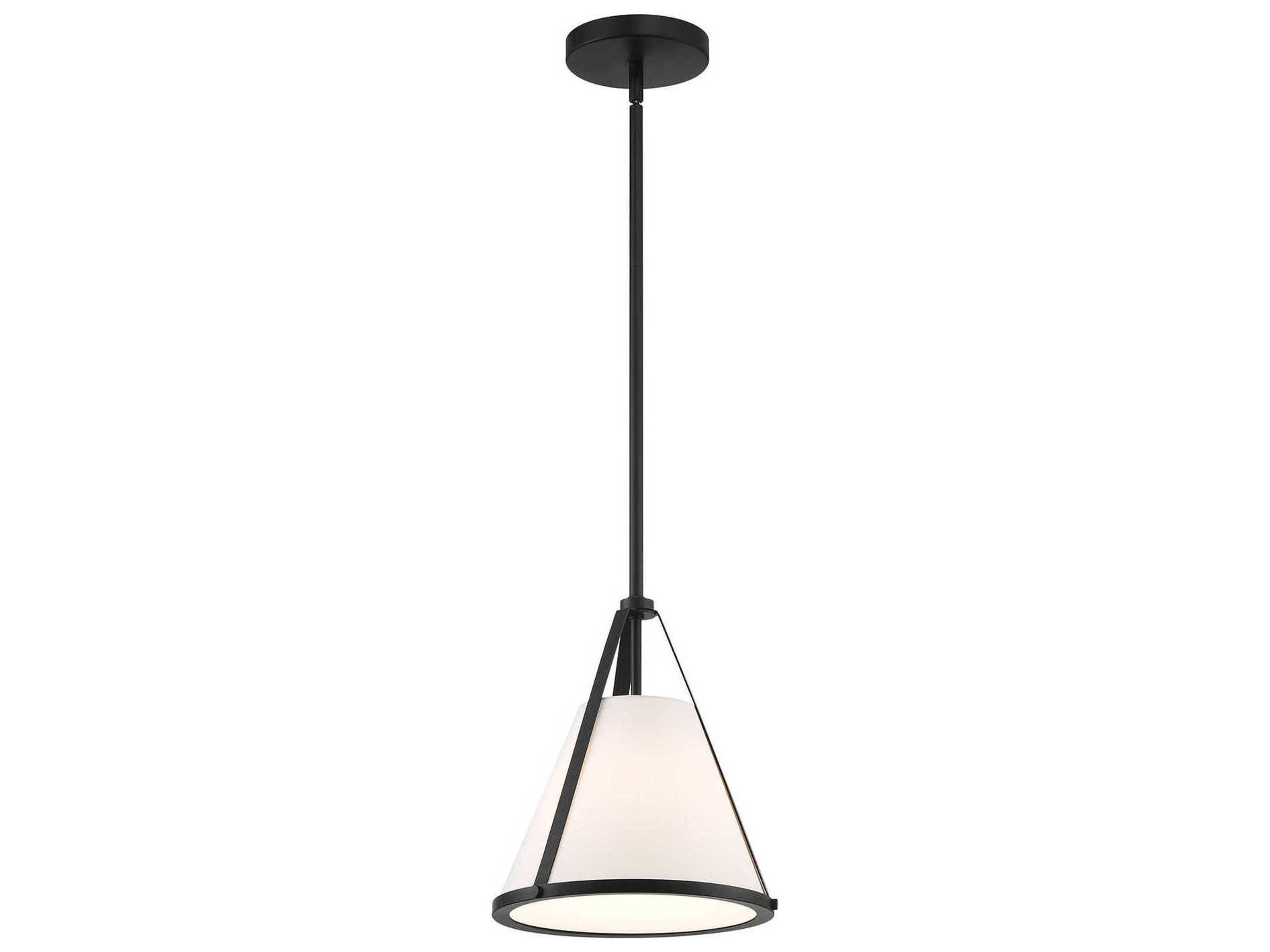 Fulton 1-Light Black Empire Mini Pendant