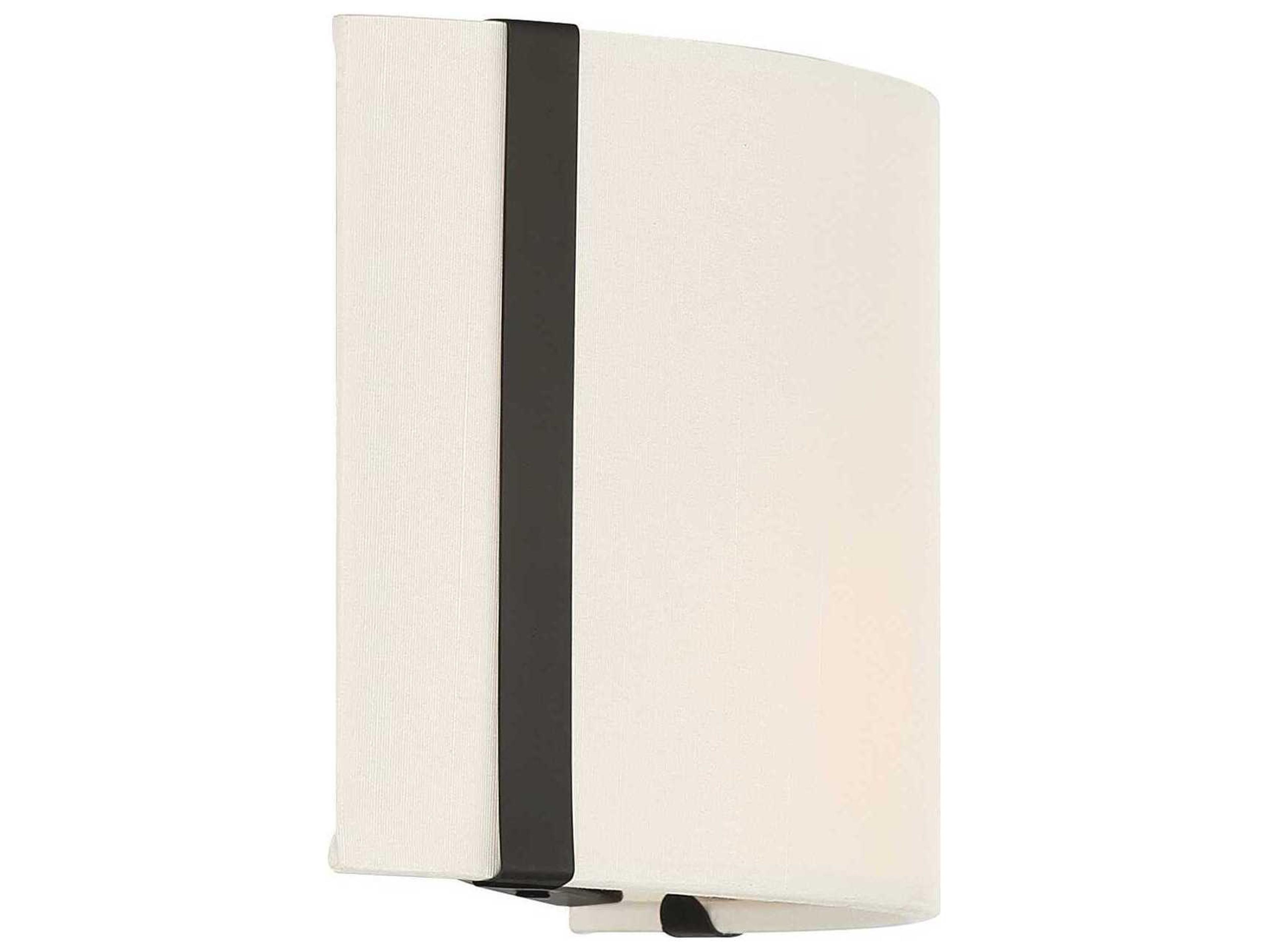 Crystorama Fulton 2-Light Black Wall Sconce