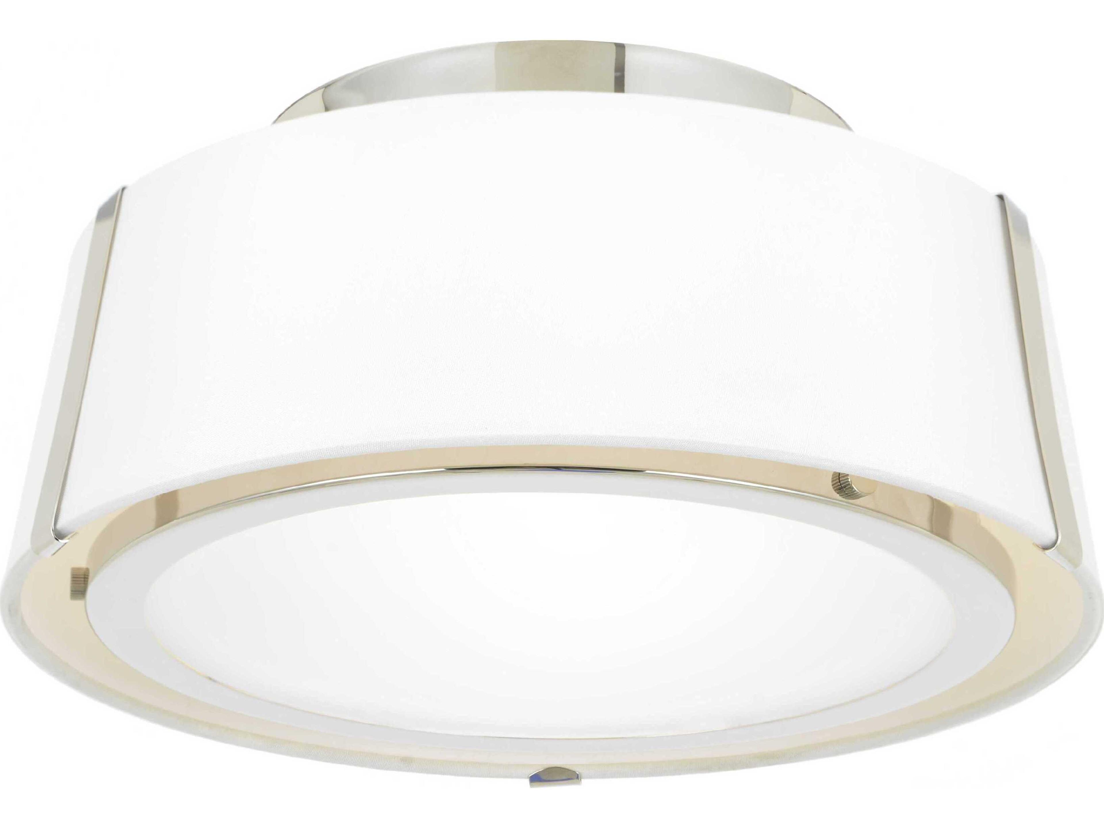 Crystorama Fulton 2-Light Black Drum Semi Flush Mount