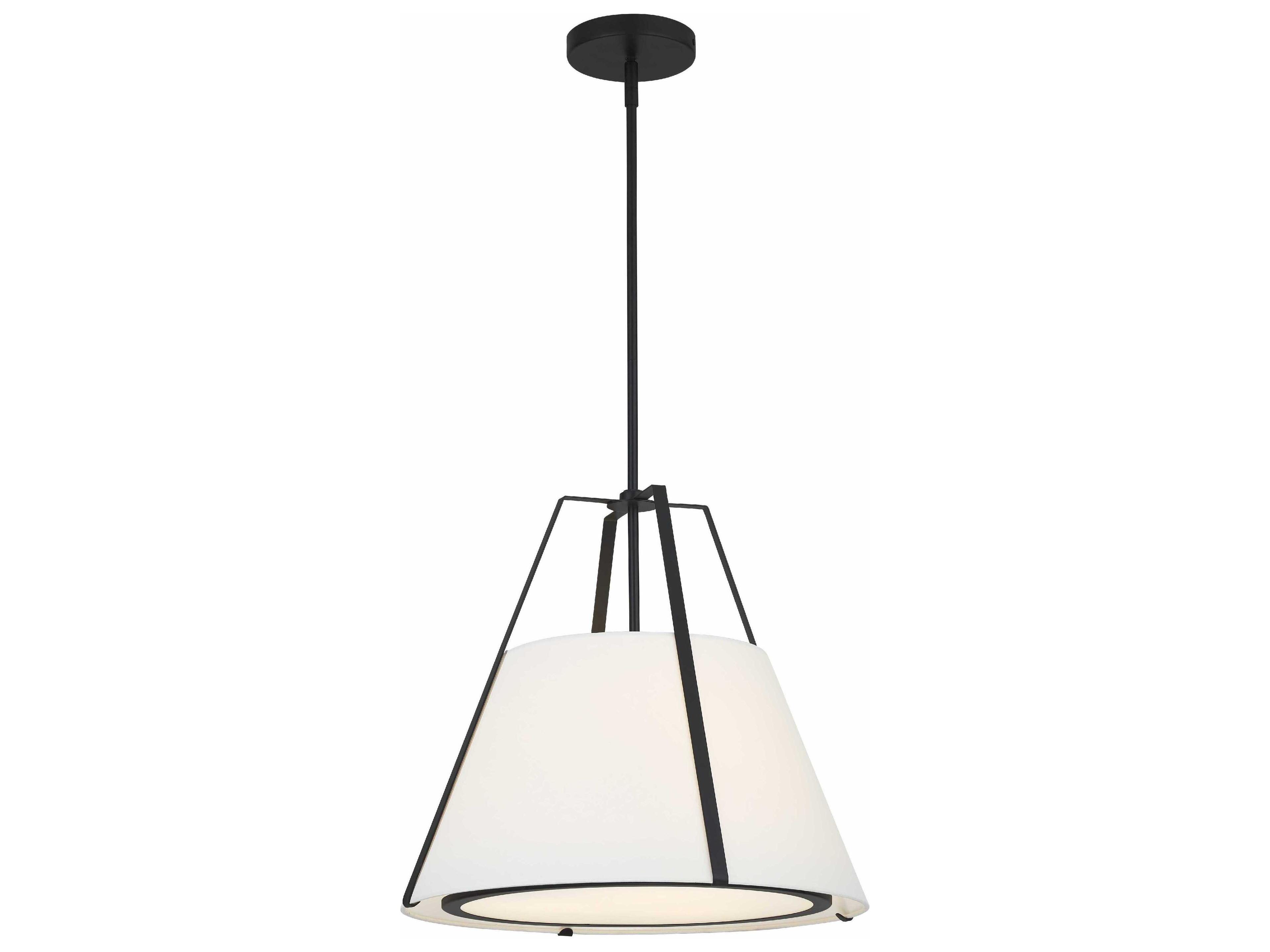 Fulton 3-Light Black Empire Pendant