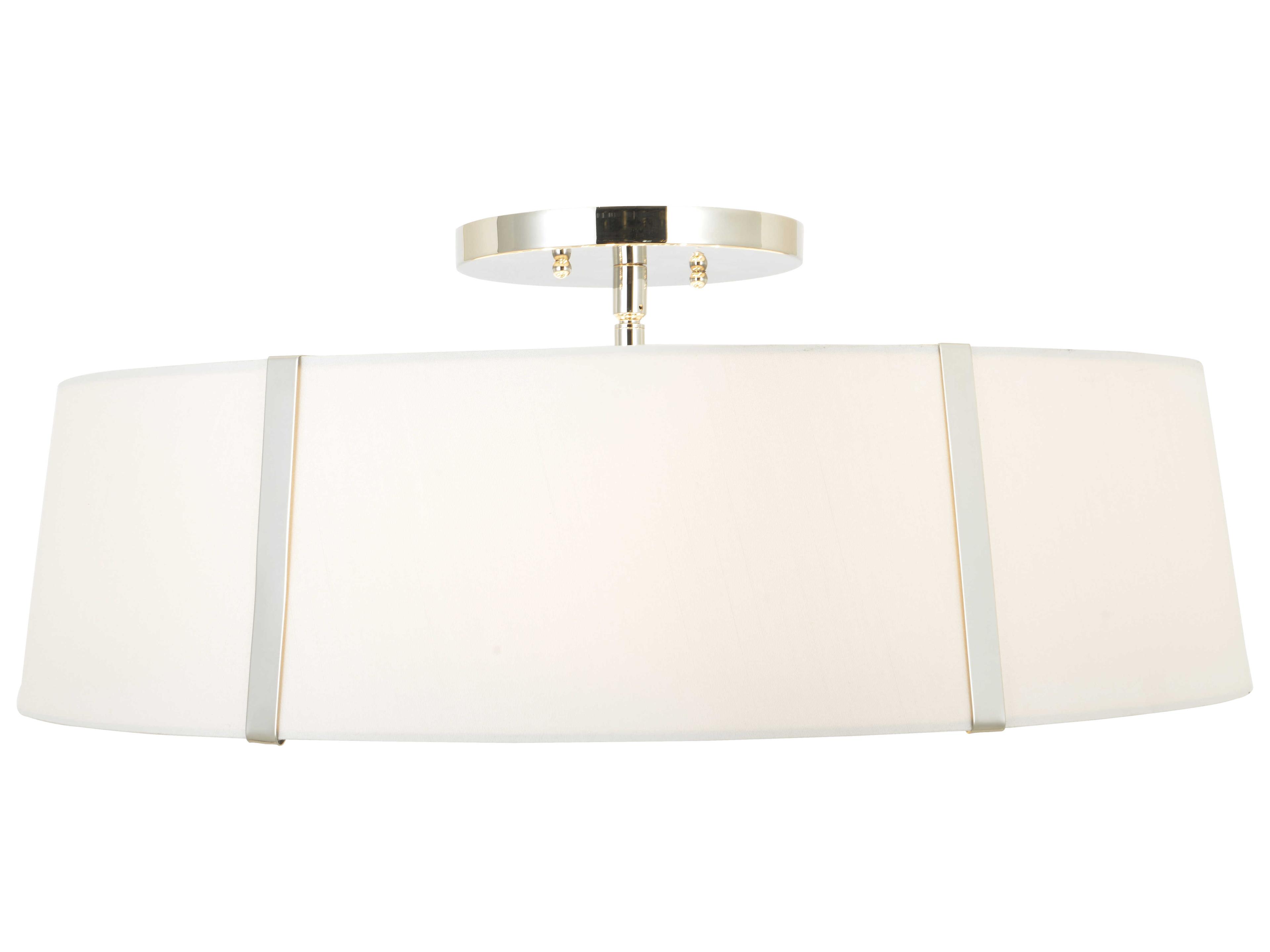 Crystorama Fulton 6-Light White Drum Flush Mount