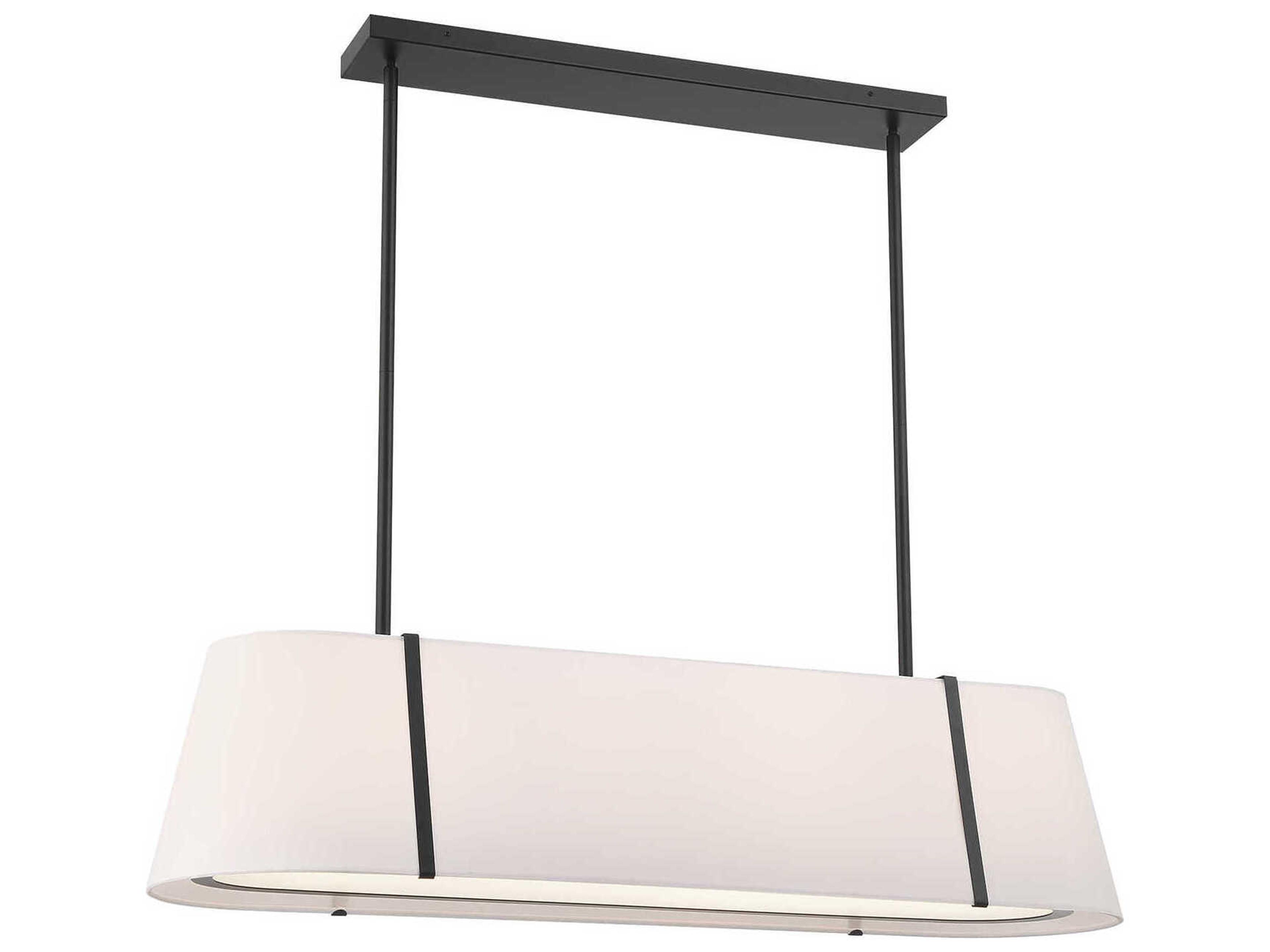 Fulton 4-Light Black Island Pendant