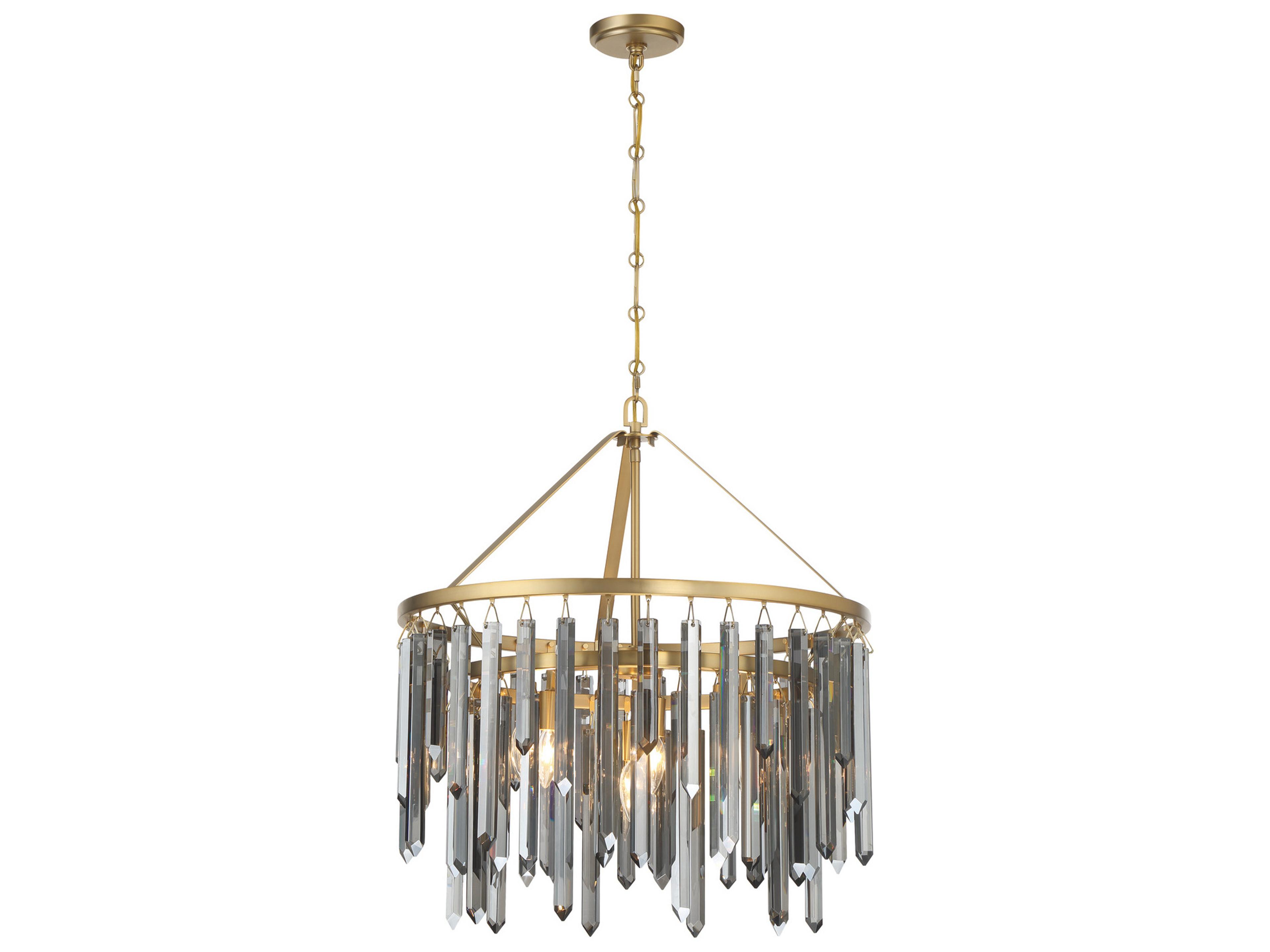 Gemma 7-Light Black Candelabra Chandelier
