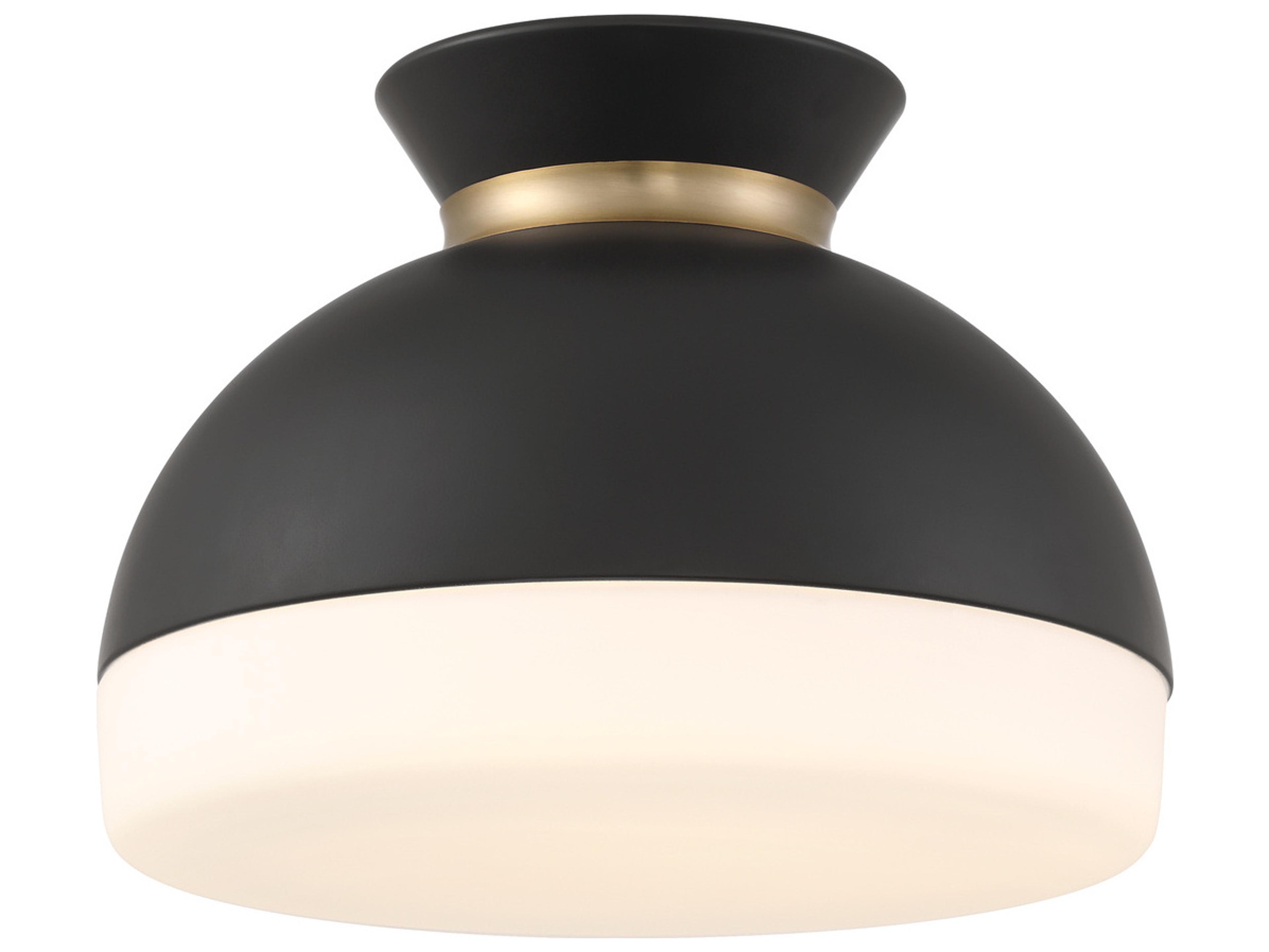 Gidget 2-Light Black Flush Mount