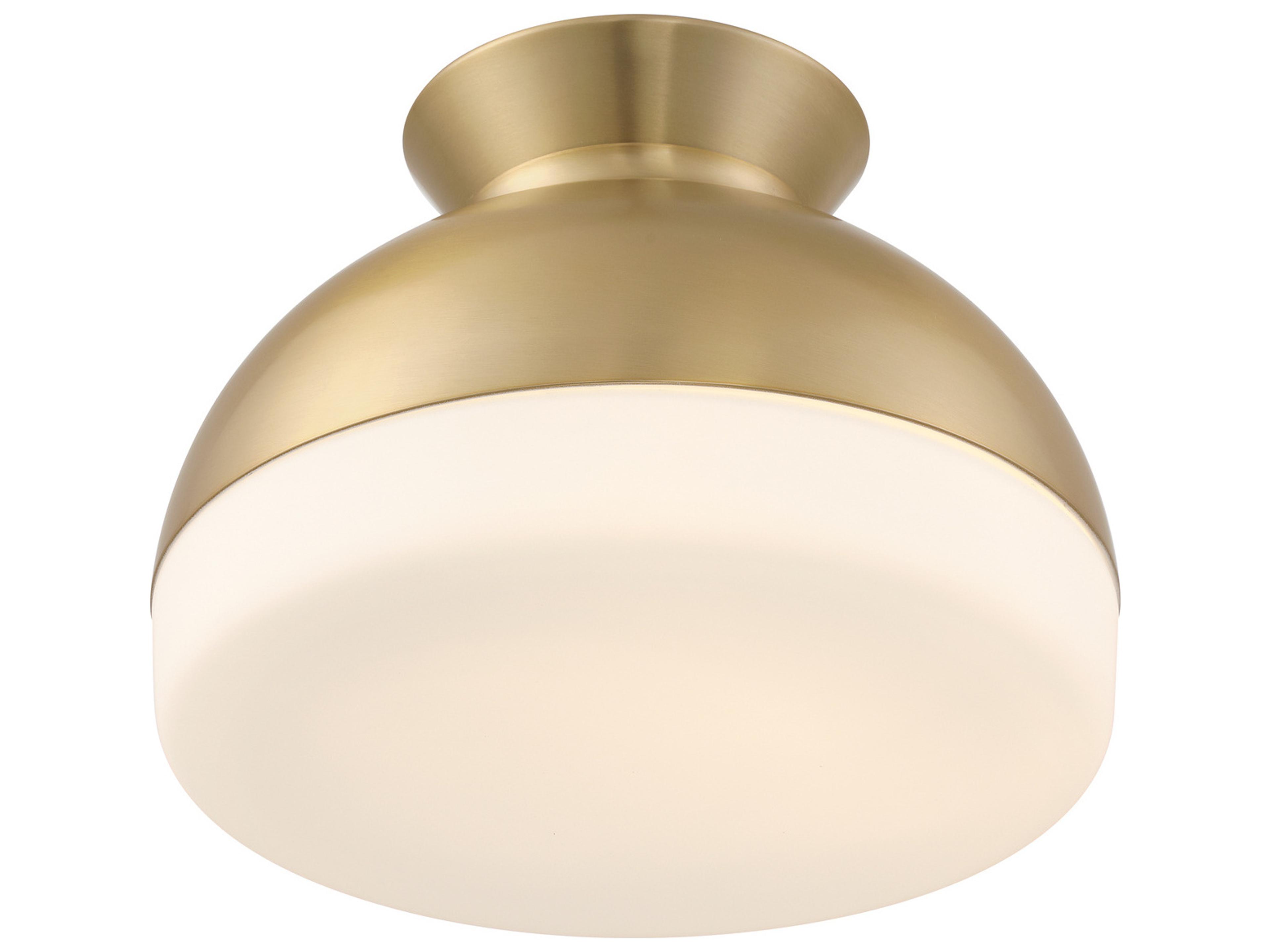 Crystorama Gidget 2-Light Gold Flush Mount