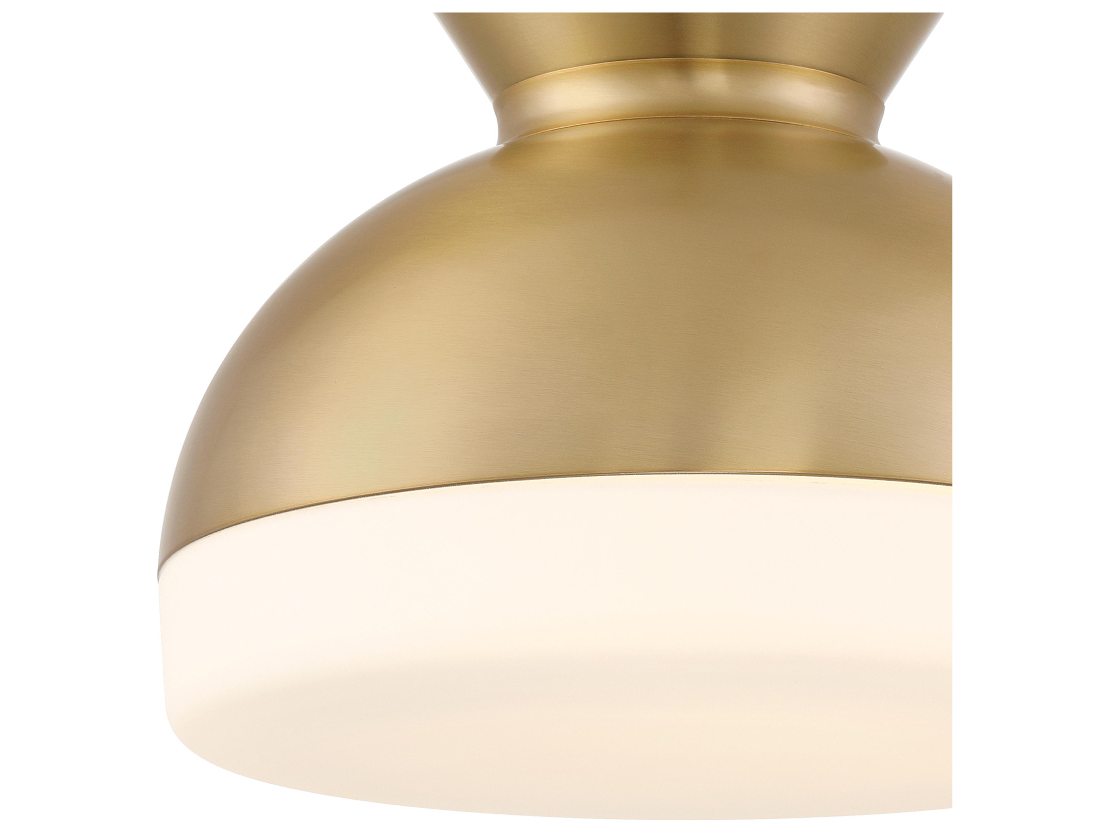 Crystorama Gidget 2-Light Gold Flush Mount