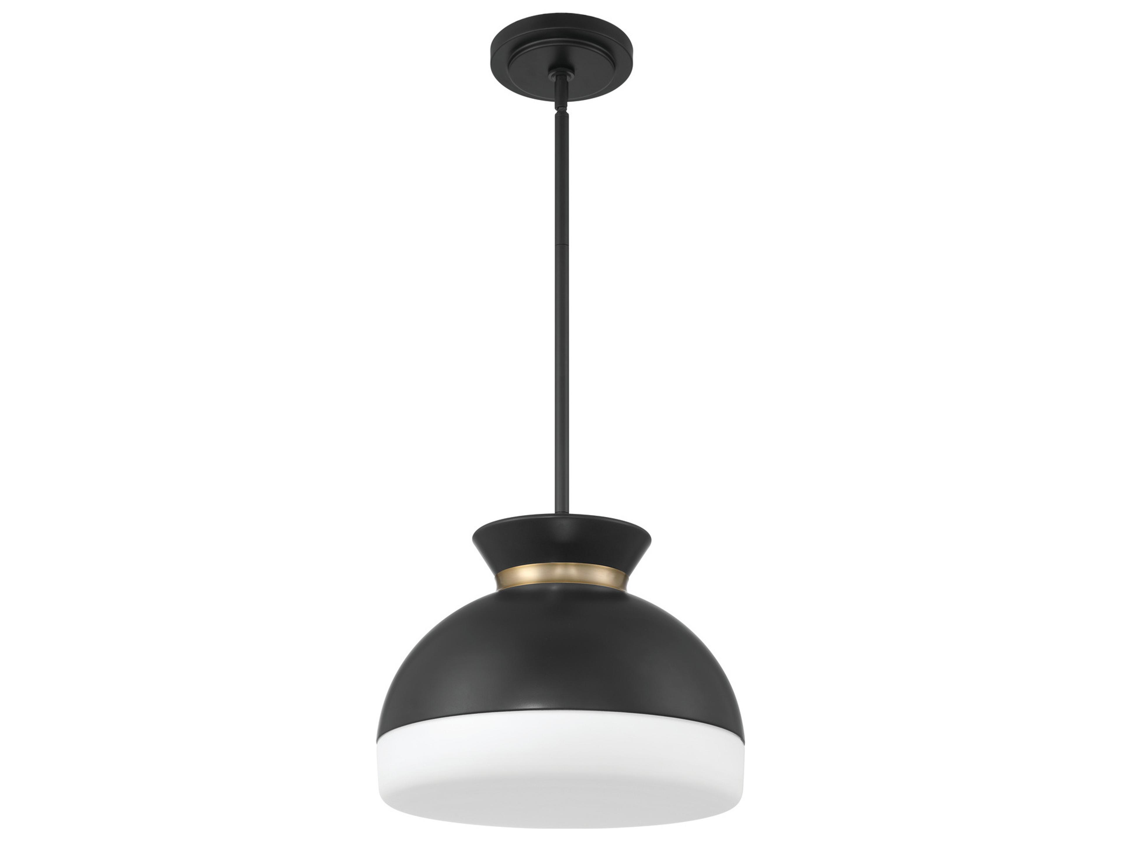 Crystorama Gidget 2-Light Black Pendant