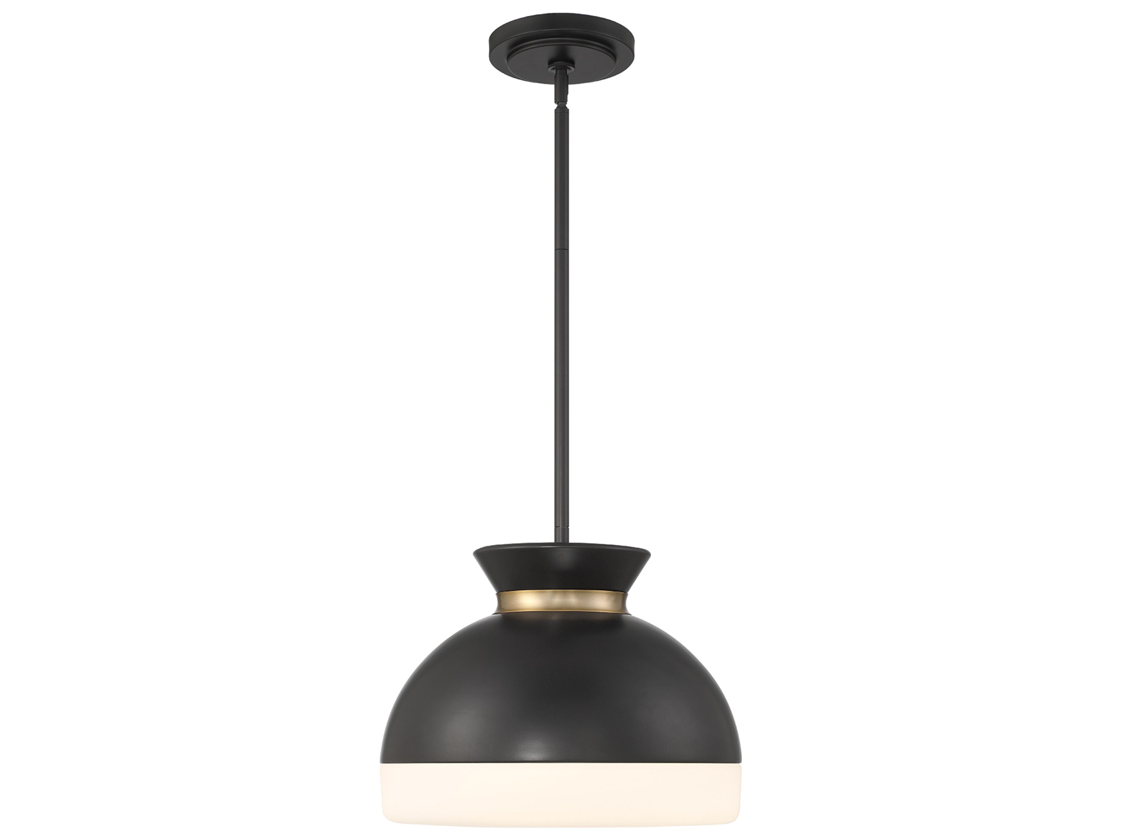 Crystorama Gidget 2-Light Black Pendant