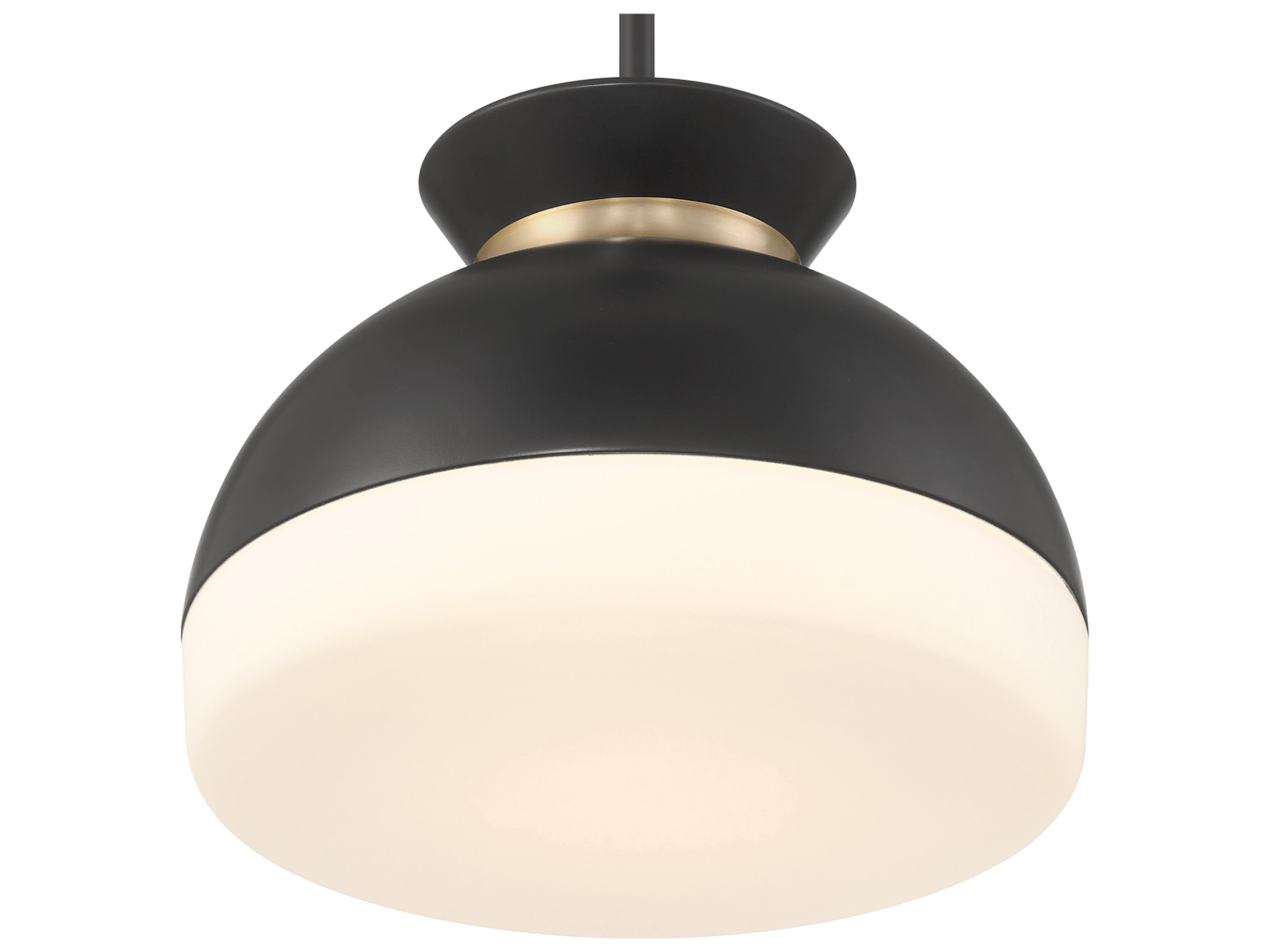 Crystorama Gidget 2-Light Black Pendant