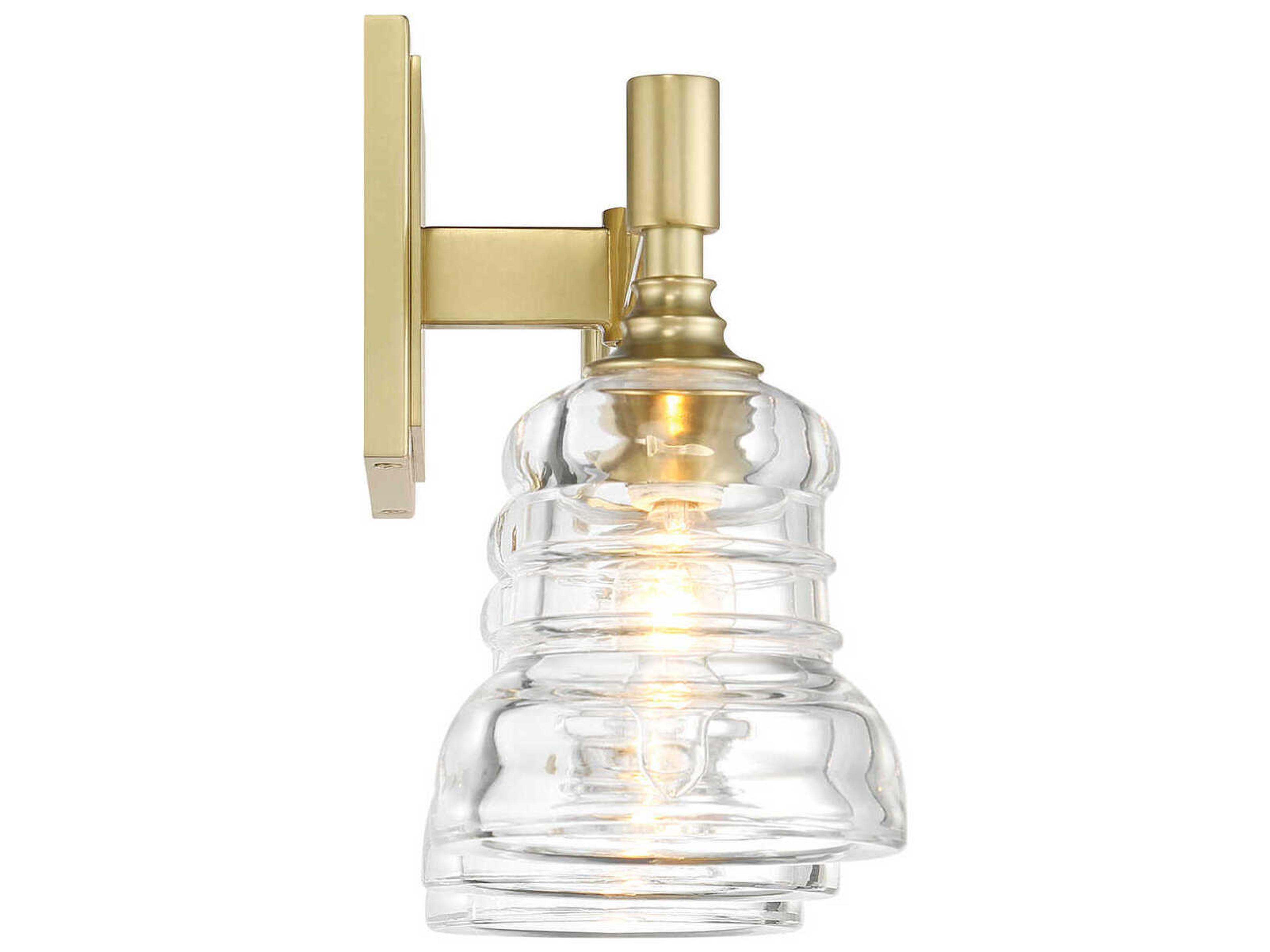 Crystorama Gregory 3-Light Aged Brass Vanity Light