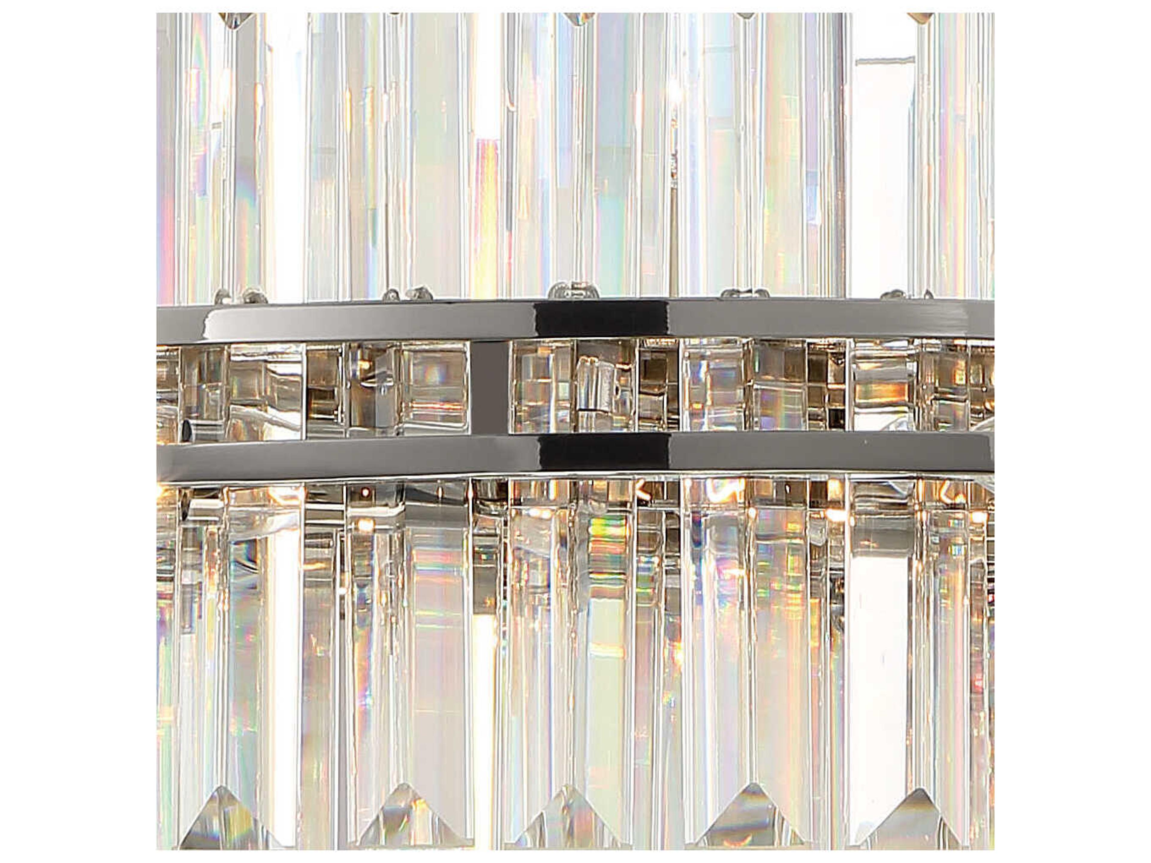 Crystorama Hayes 16-Light6-Light Polished Nickel Crystal Tiered Chandelier