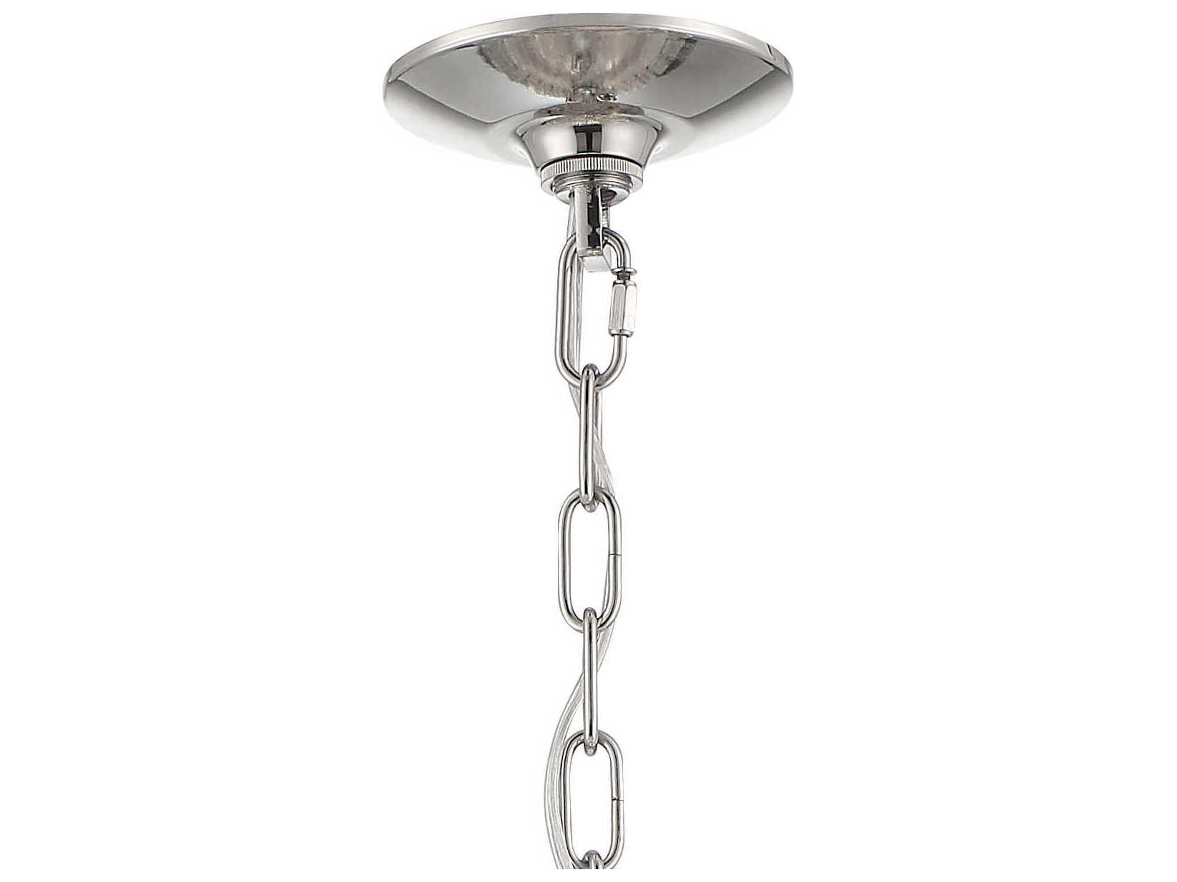 Crystorama Hayes 16-Light6-Light Polished Nickel Crystal Tiered Chandelier