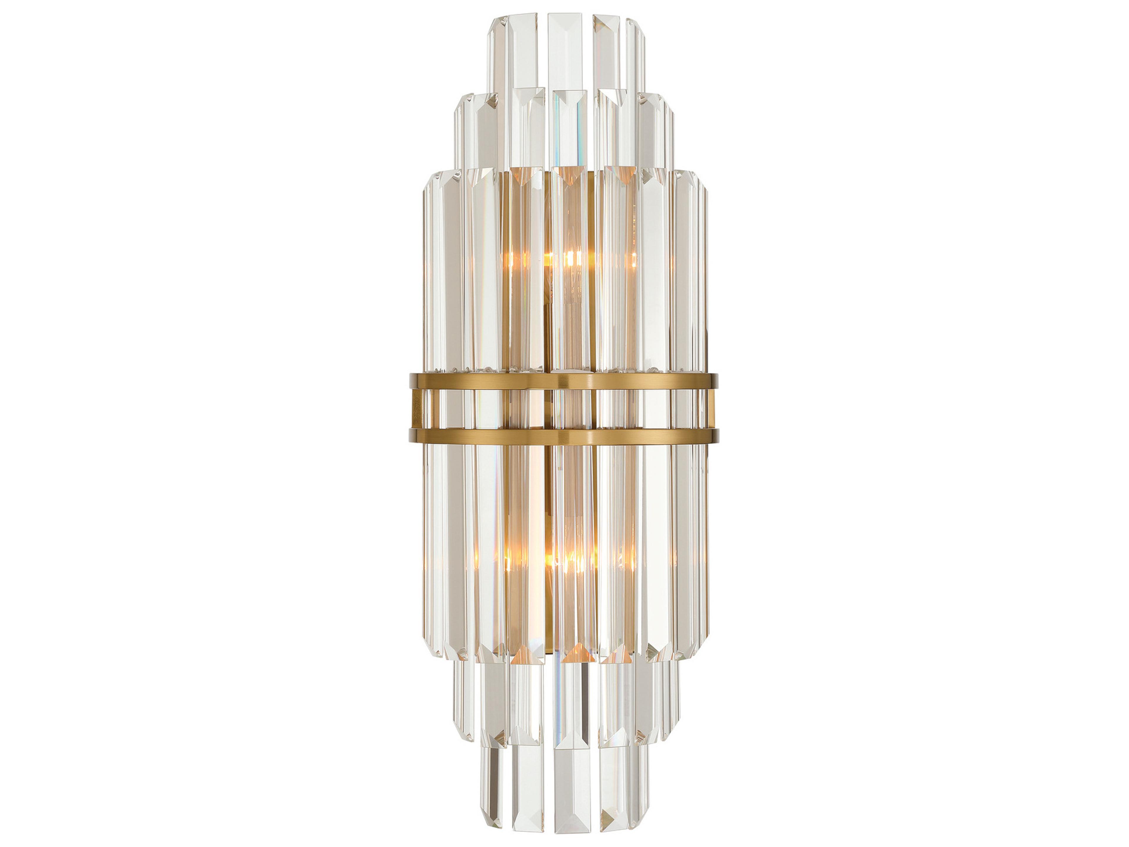 Hayes 2-Light Gold Wall Sconce