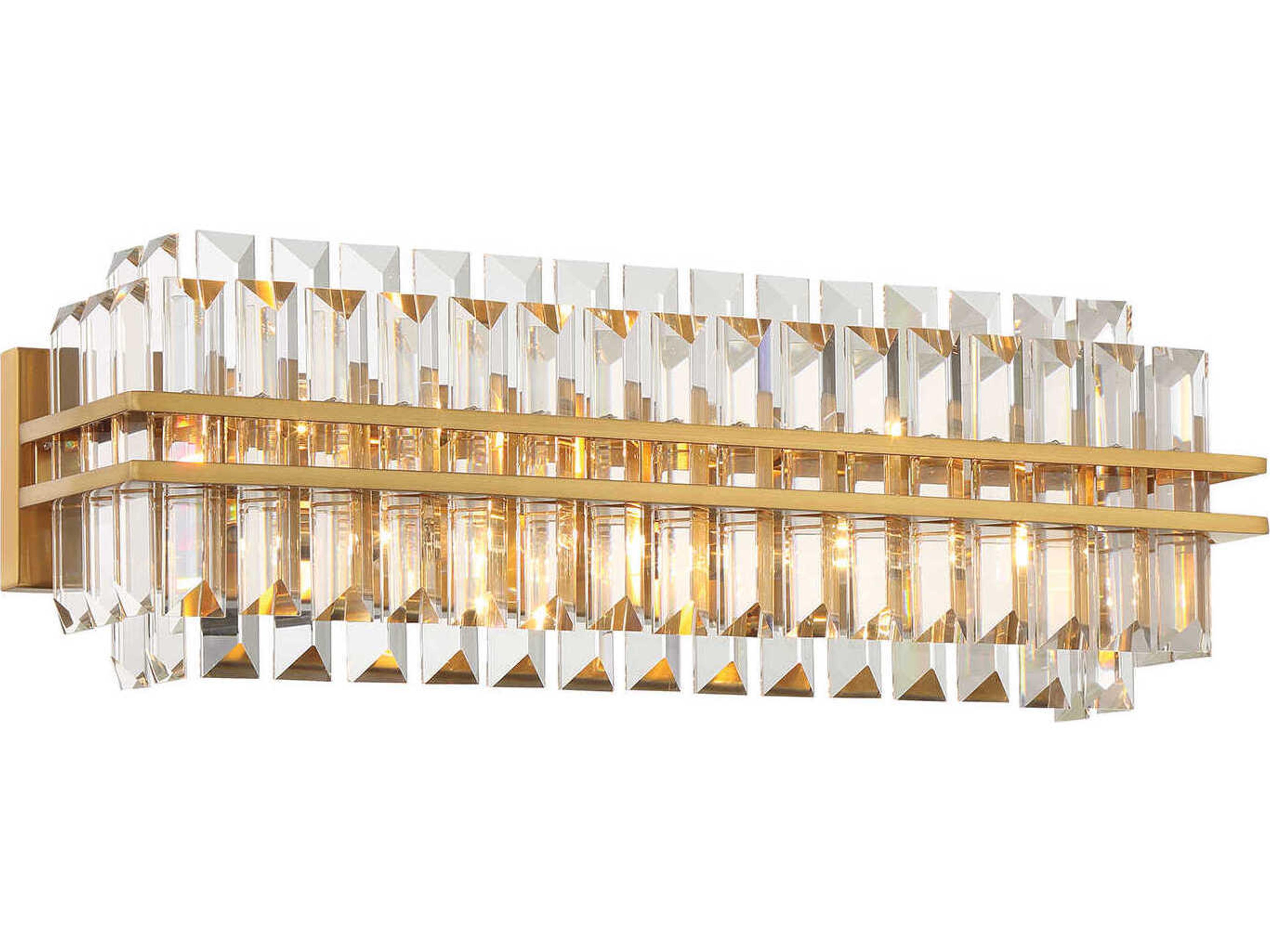 Hayes 4-Light Aged Brass Vanity Light