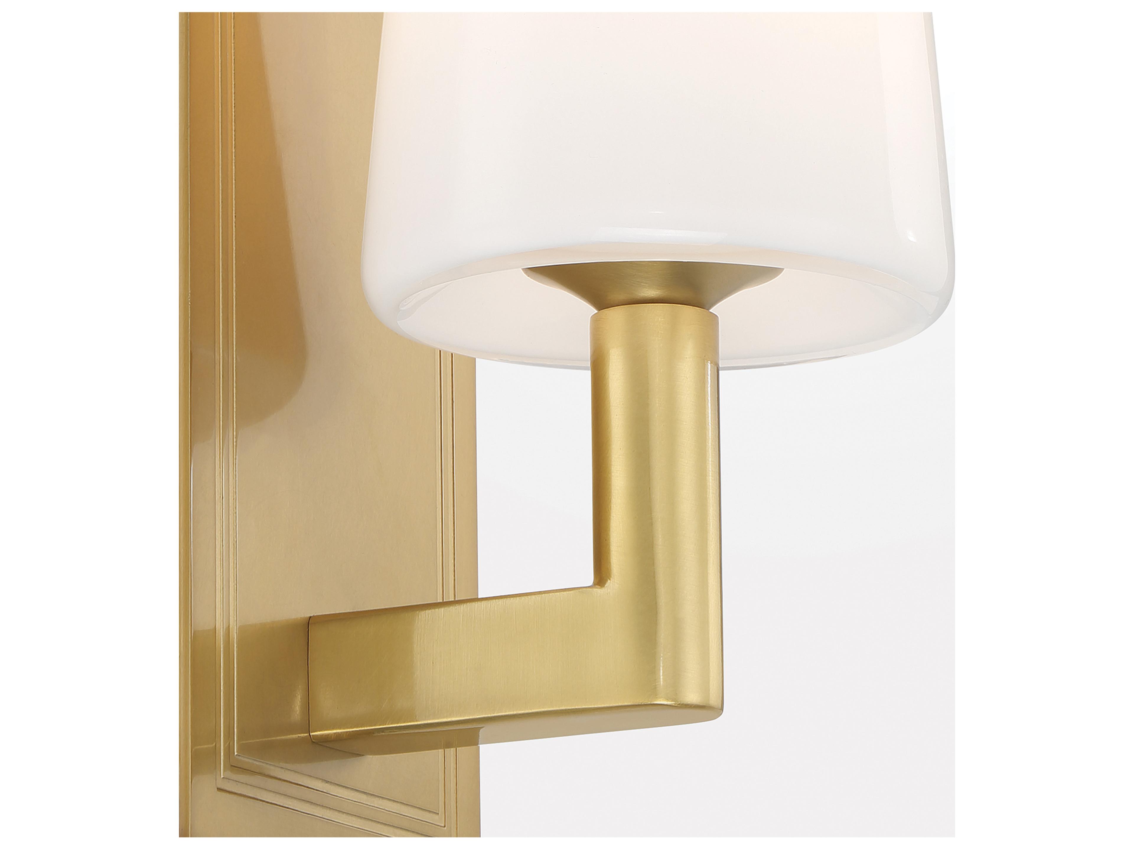 Crystorama Hogan 1-Light Gold Wall Sconce