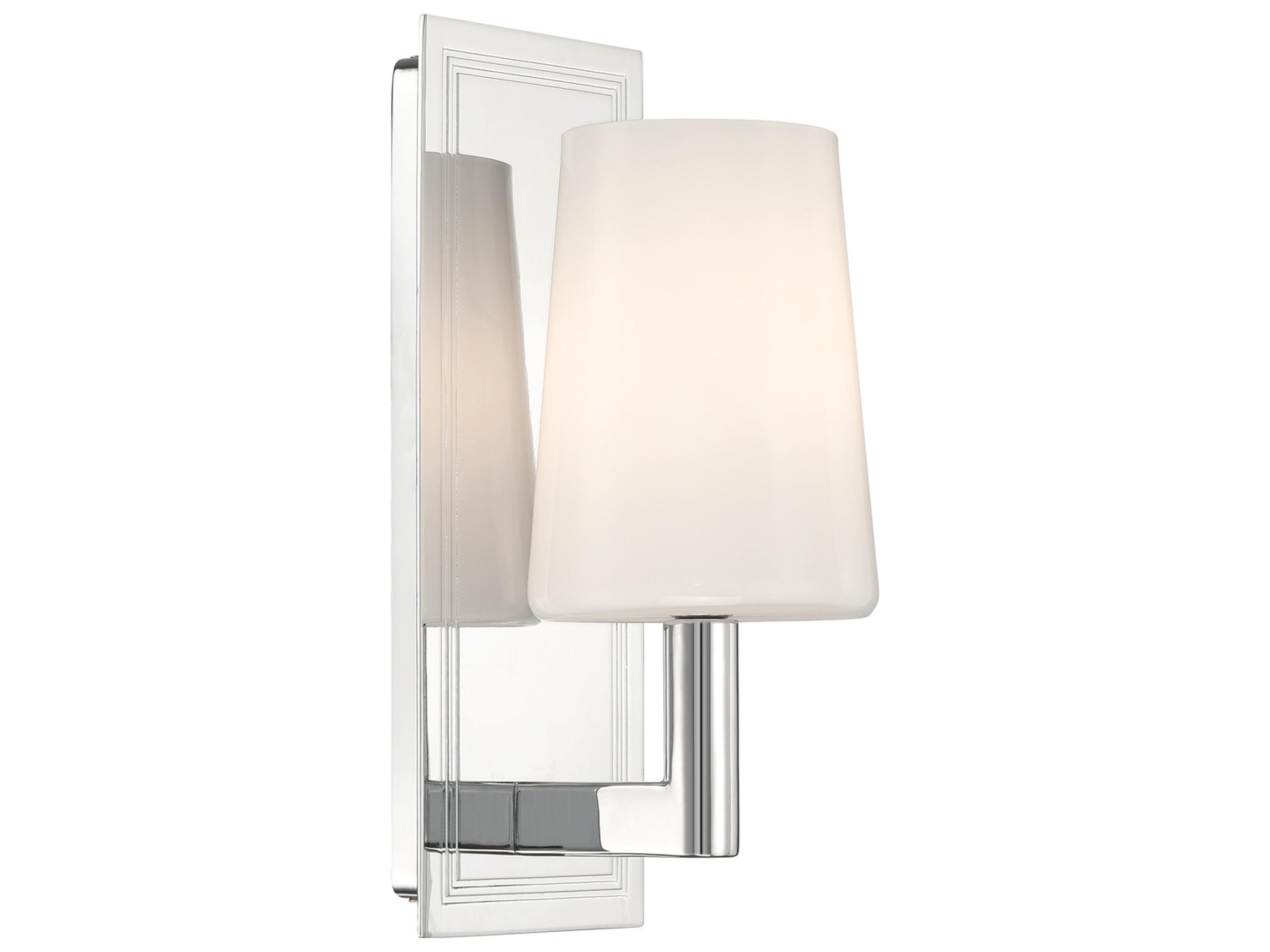 Hogan 1-Light Silver Wall Sconce