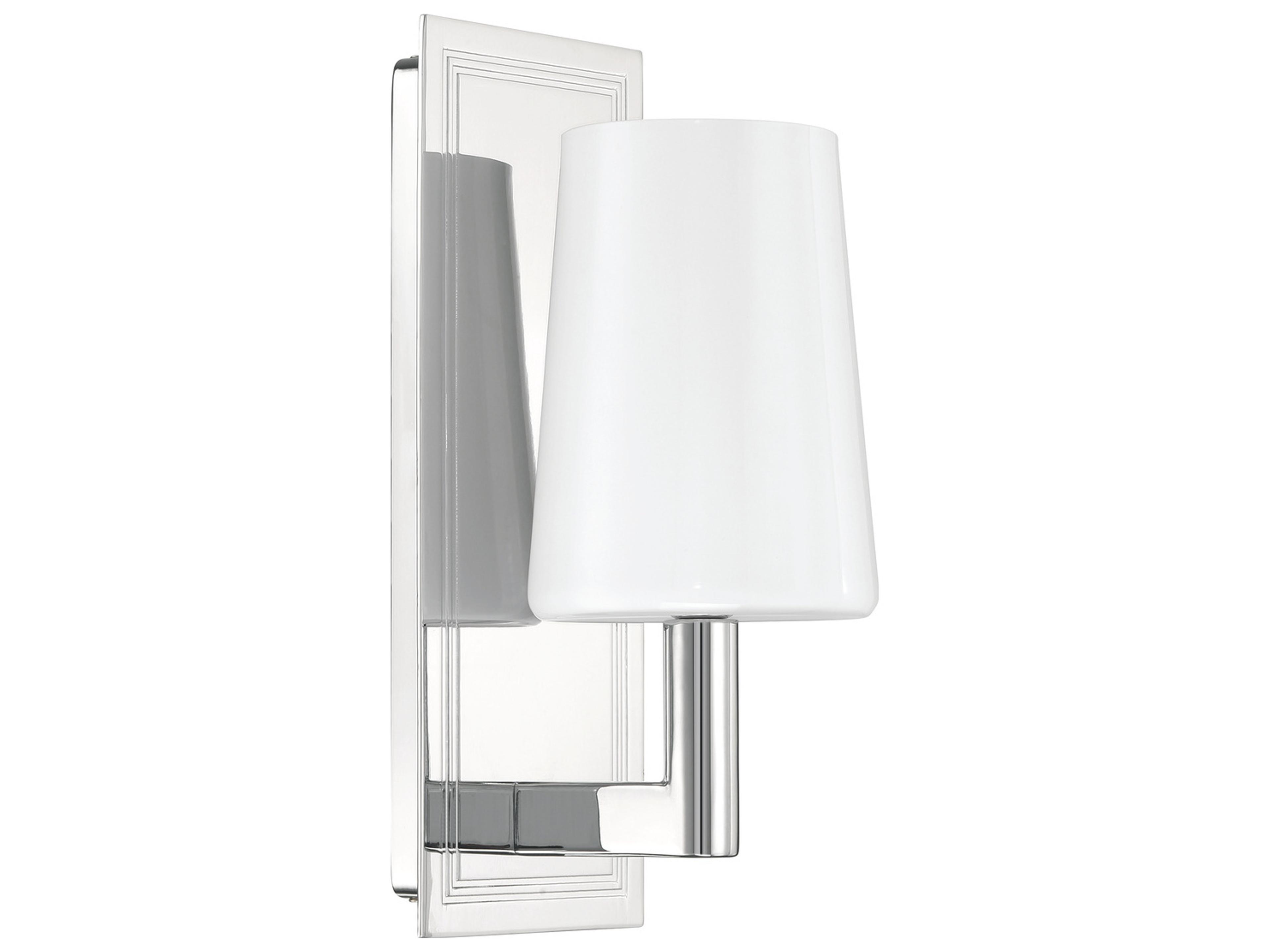 Crystorama Hogan 1-Light Silver Wall Sconce