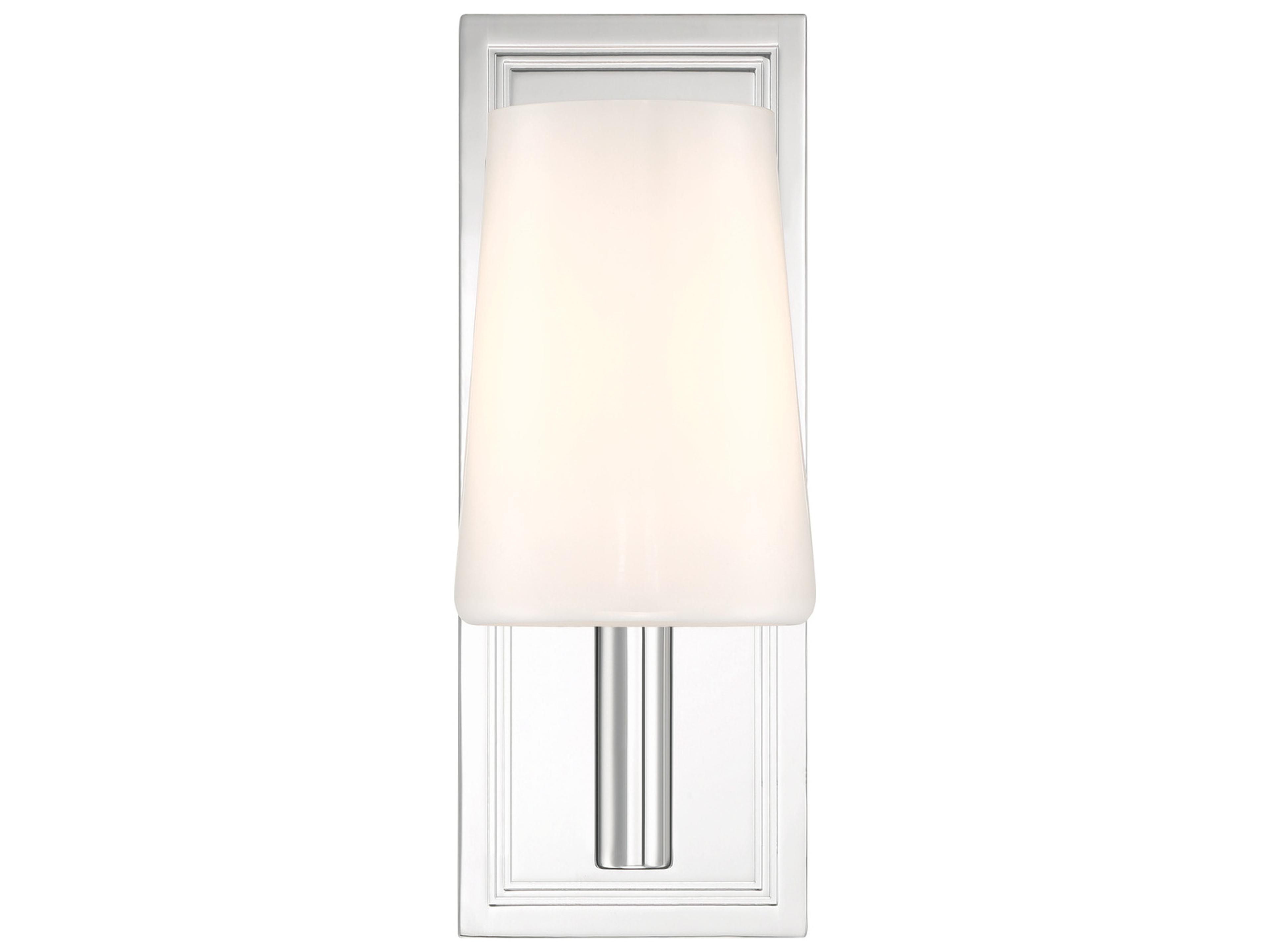 Crystorama Hogan 1-Light Silver Wall Sconce
