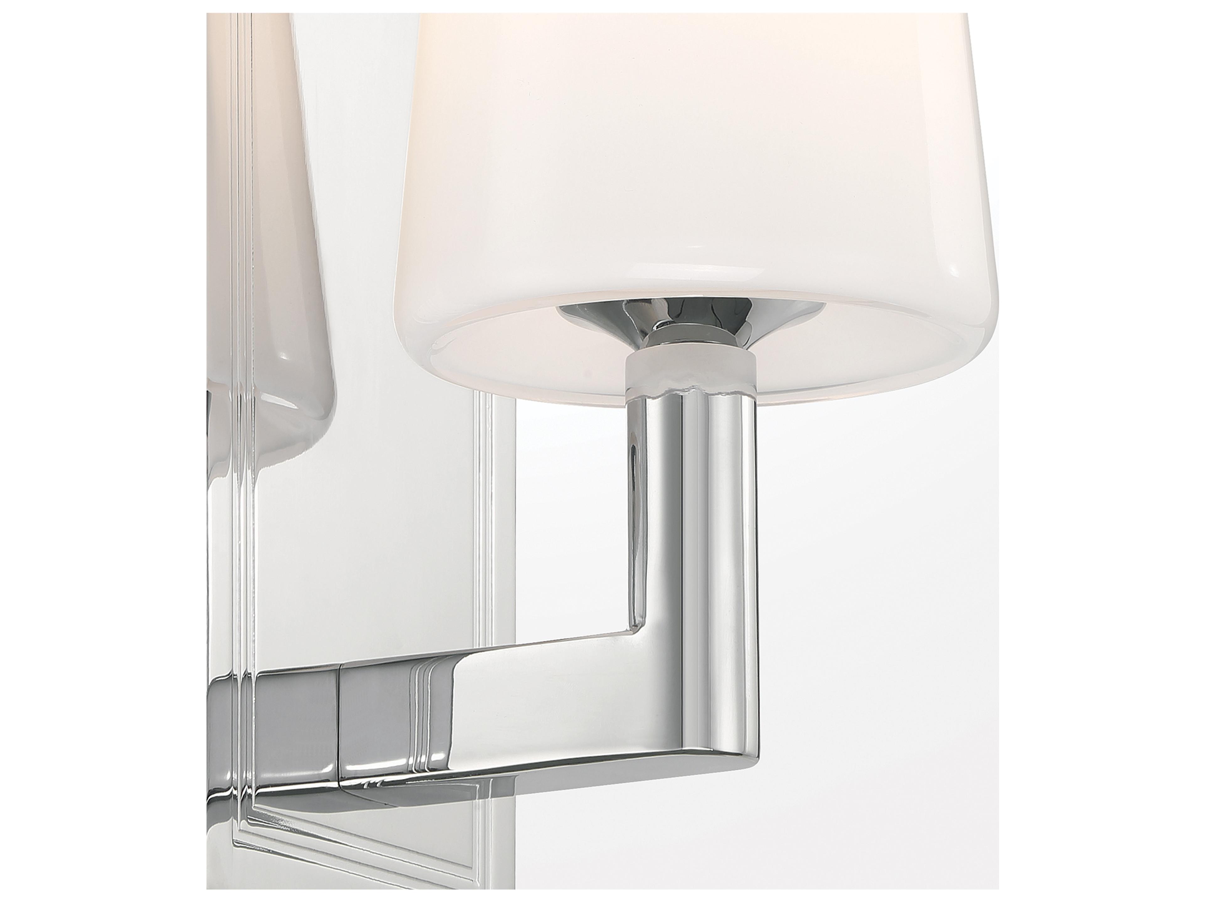 Crystorama Hogan 1-Light Silver Wall Sconce