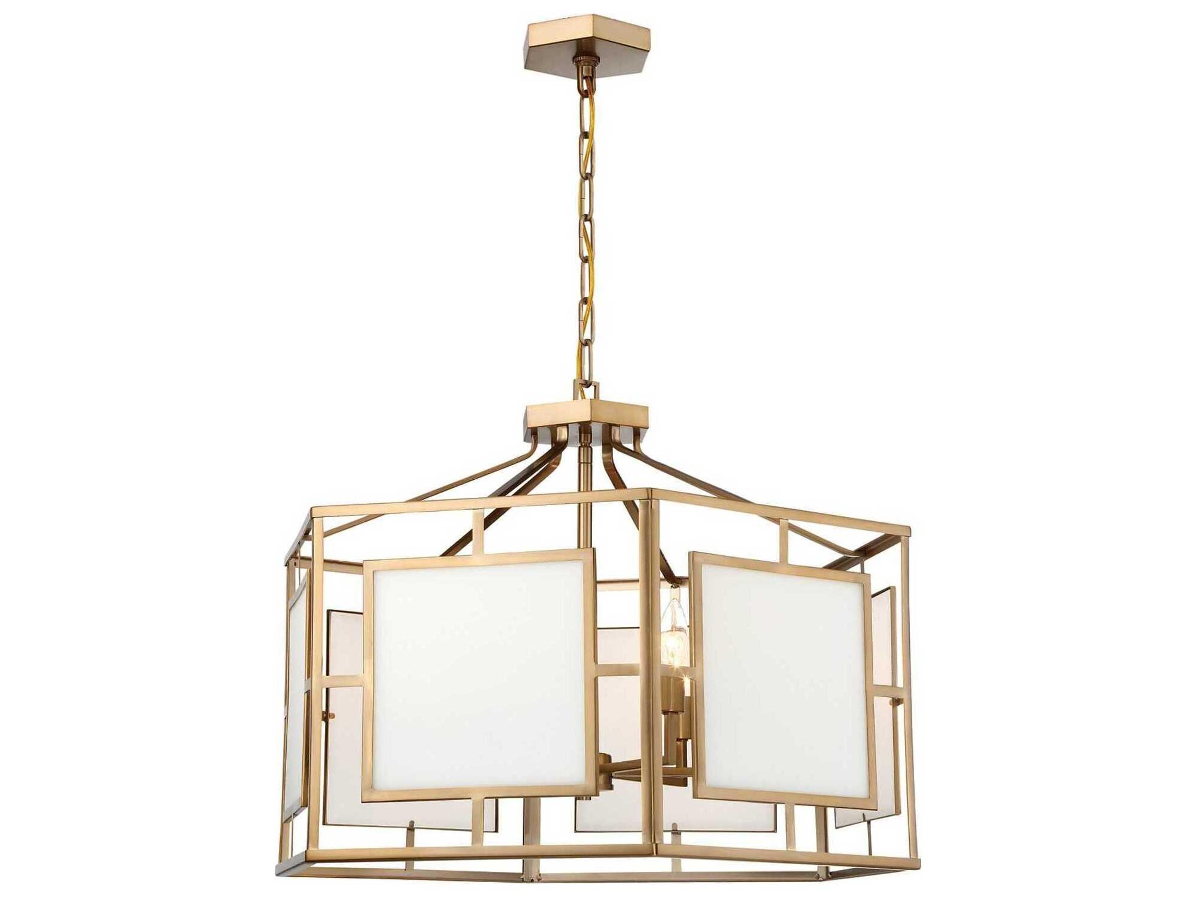 Hillcrest 6-Light Gold Geometric Chandelier