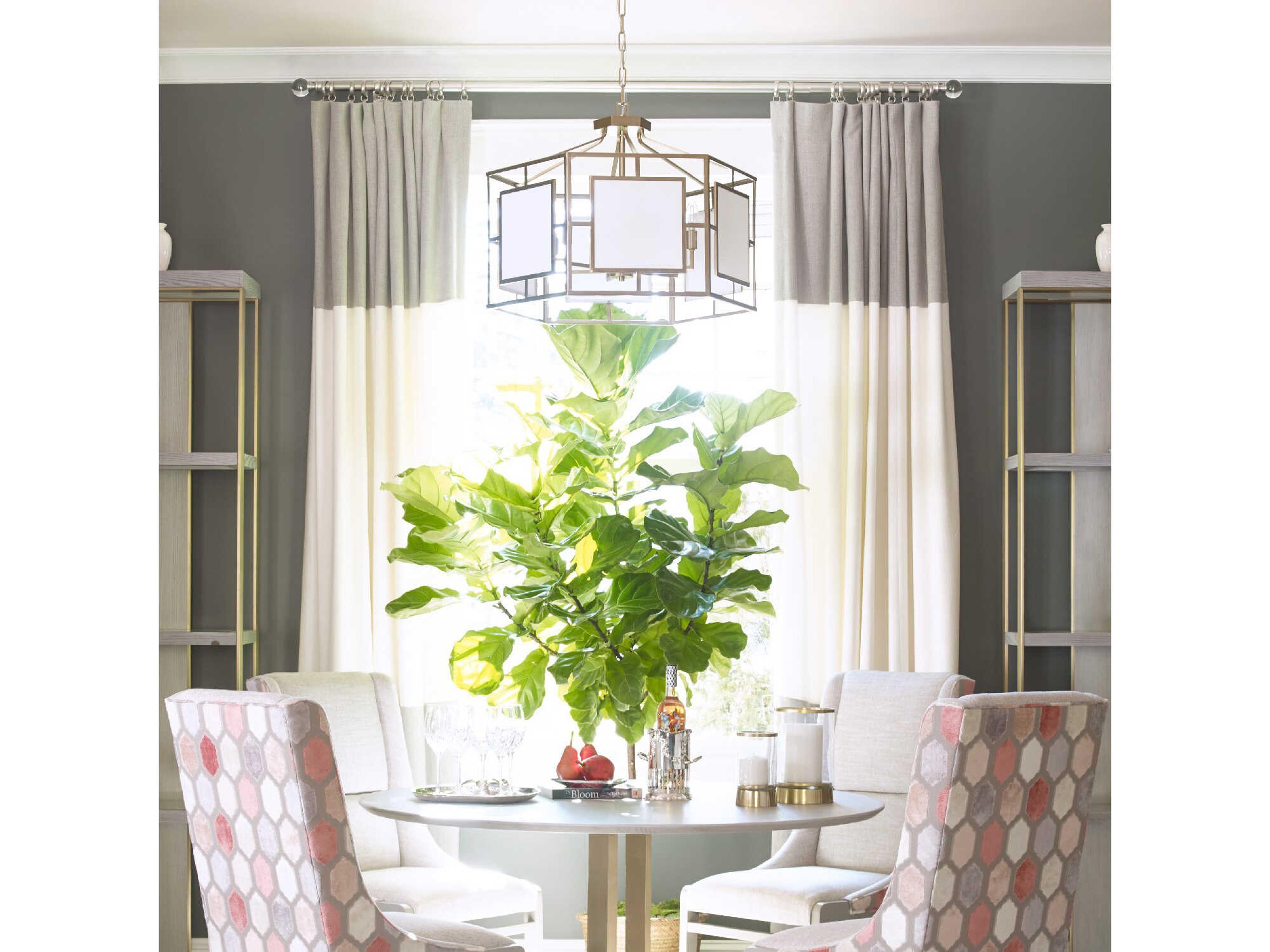 Crystorama Hillcrest 6-Light Gold Geometric Chandelier