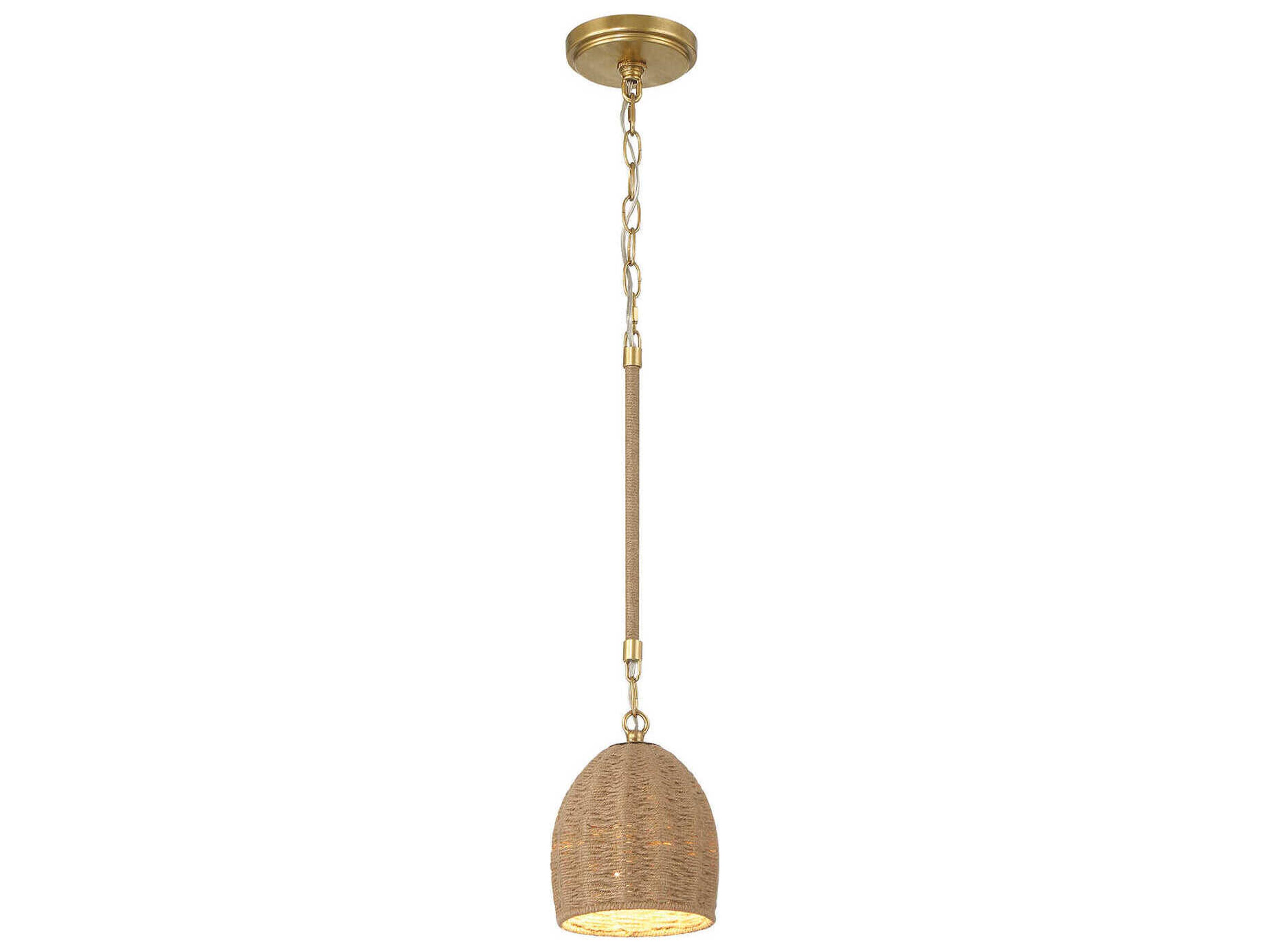 Jace 1-Light Soft Gold Dome Mini Pendant