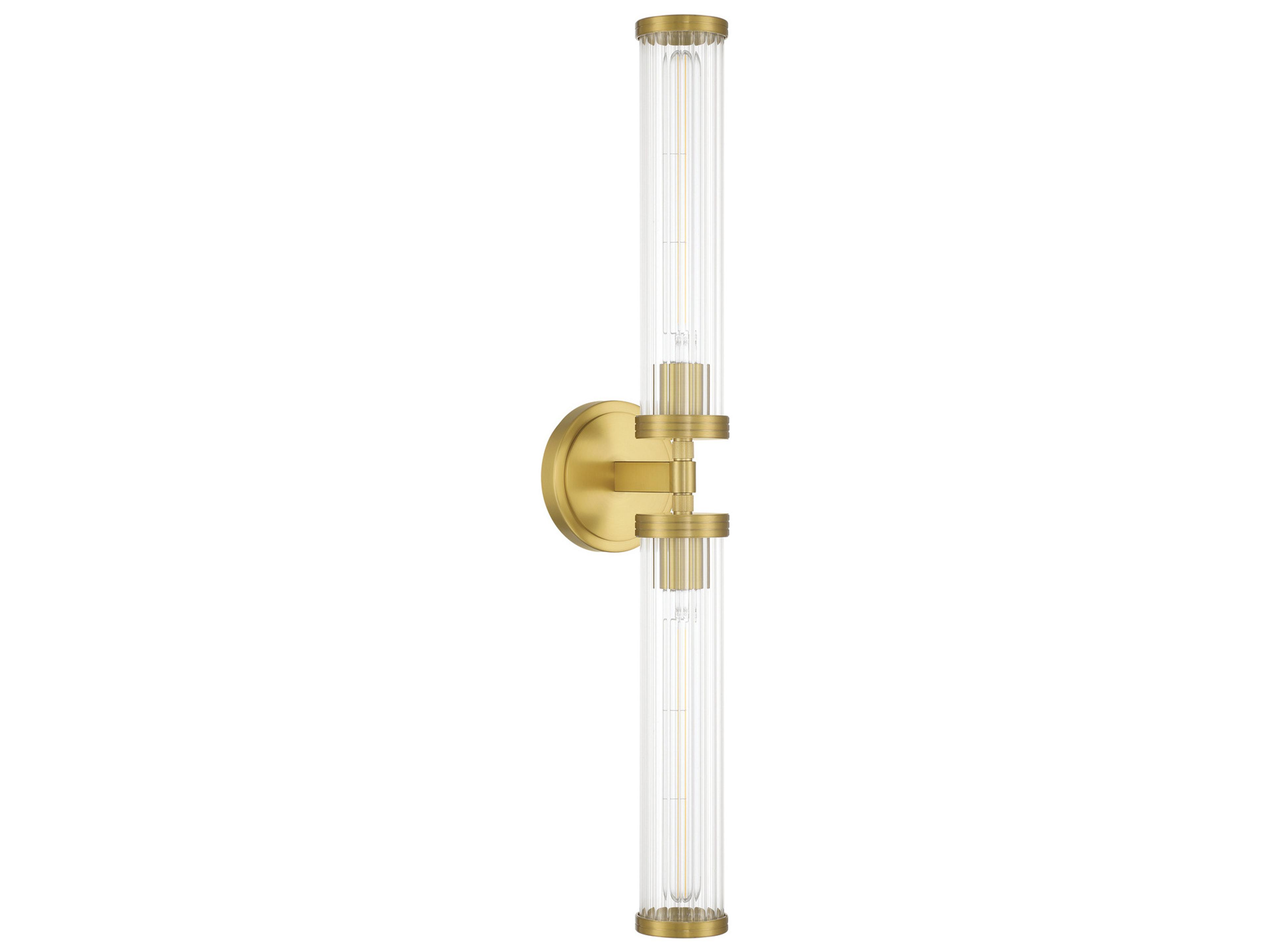 Crystorama Jarvis 2-Light Gold Vanity Light