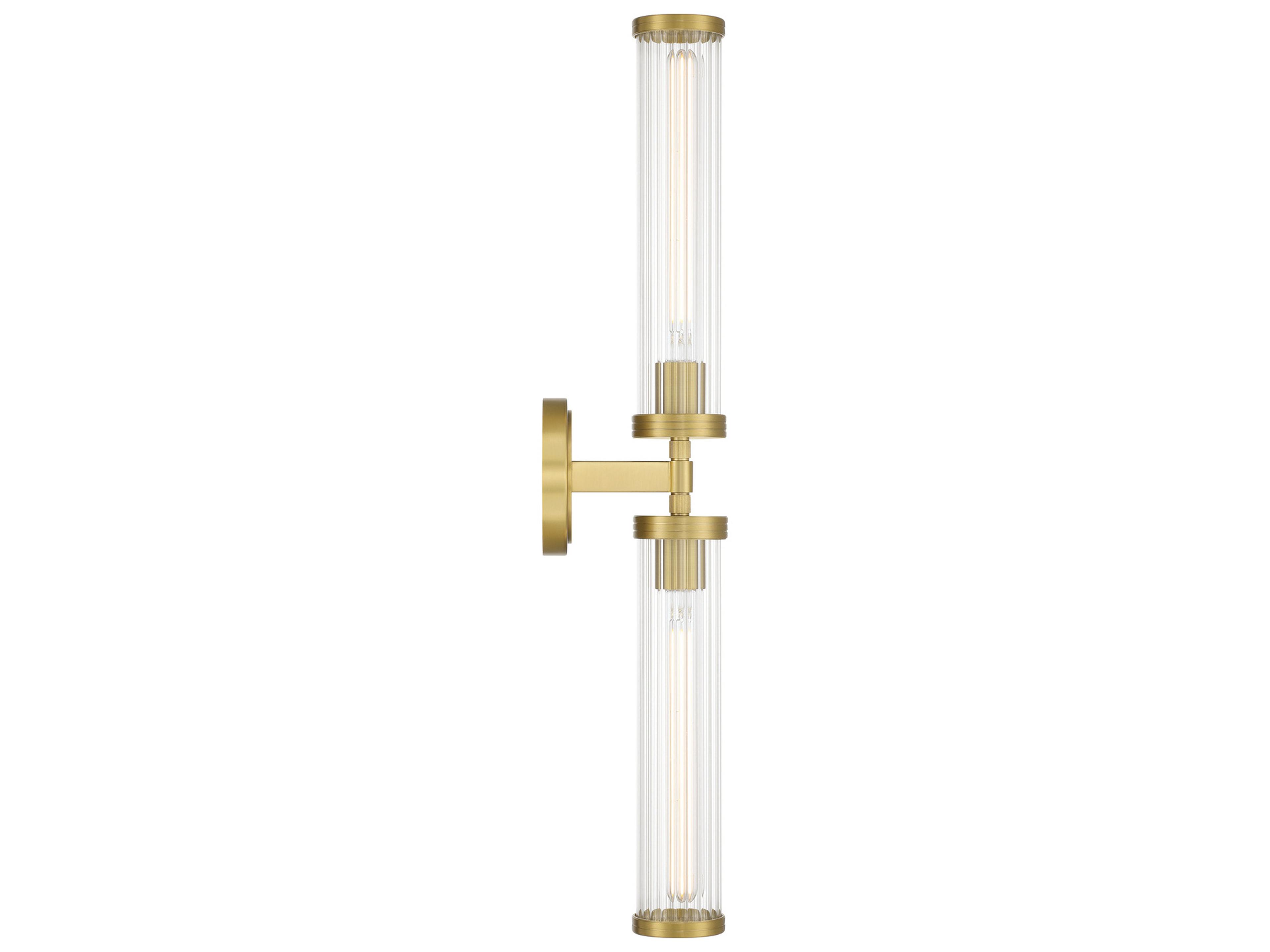 Crystorama Jarvis 2-Light Gold Vanity Light