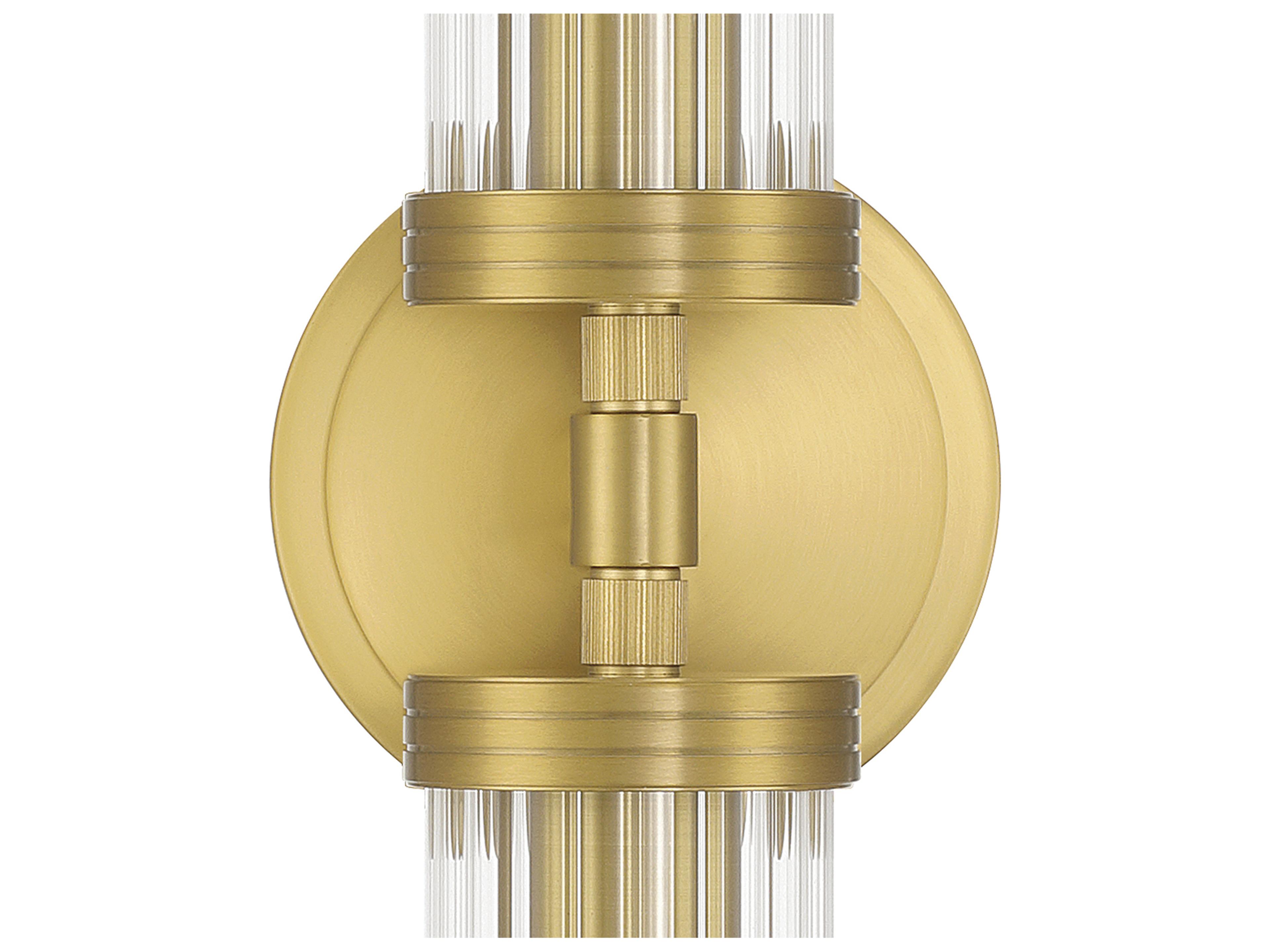Crystorama Jarvis 2-Light Gold Vanity Light