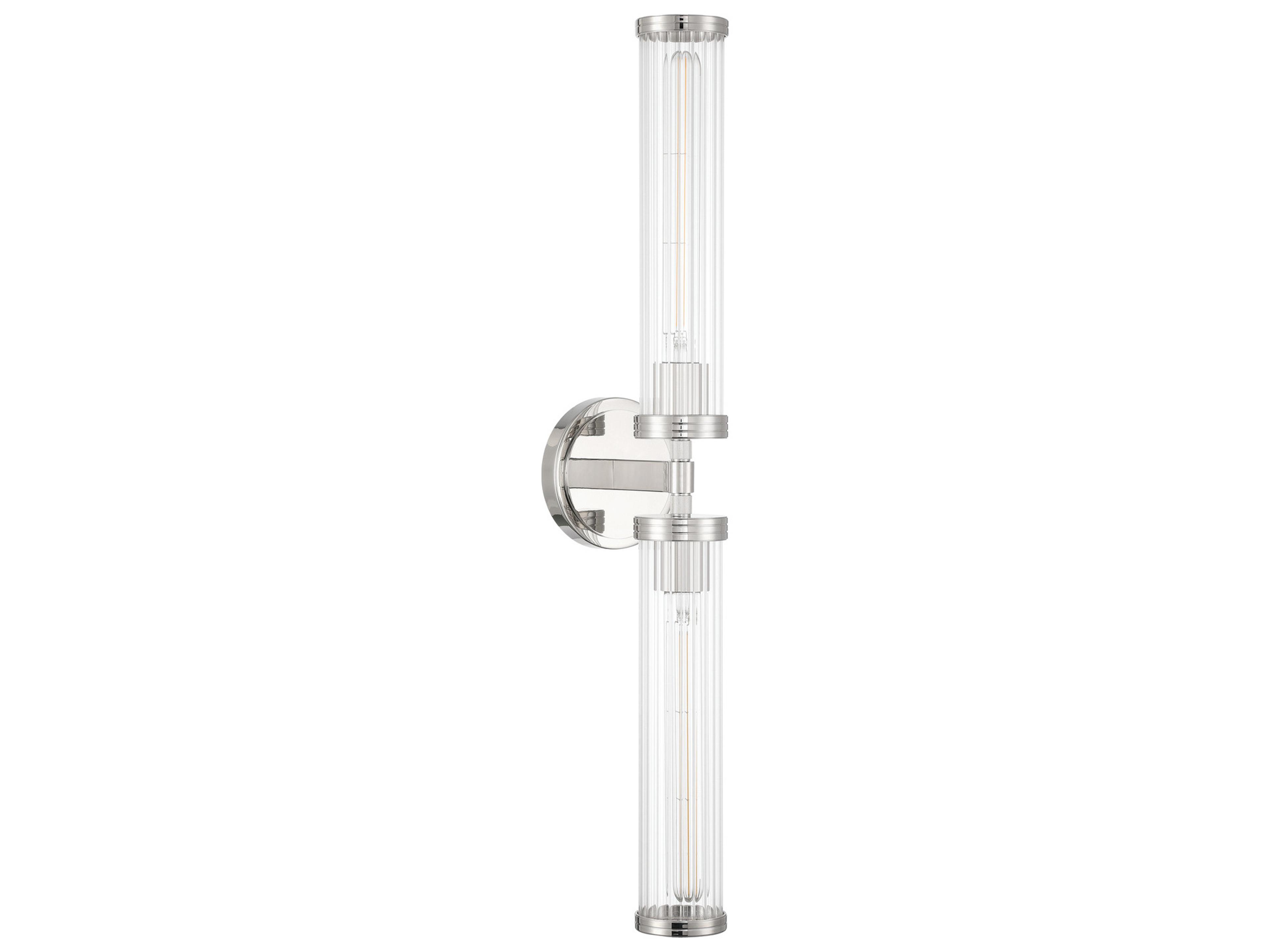 Crystorama Jarvis 2-Light Silver Vanity Light
