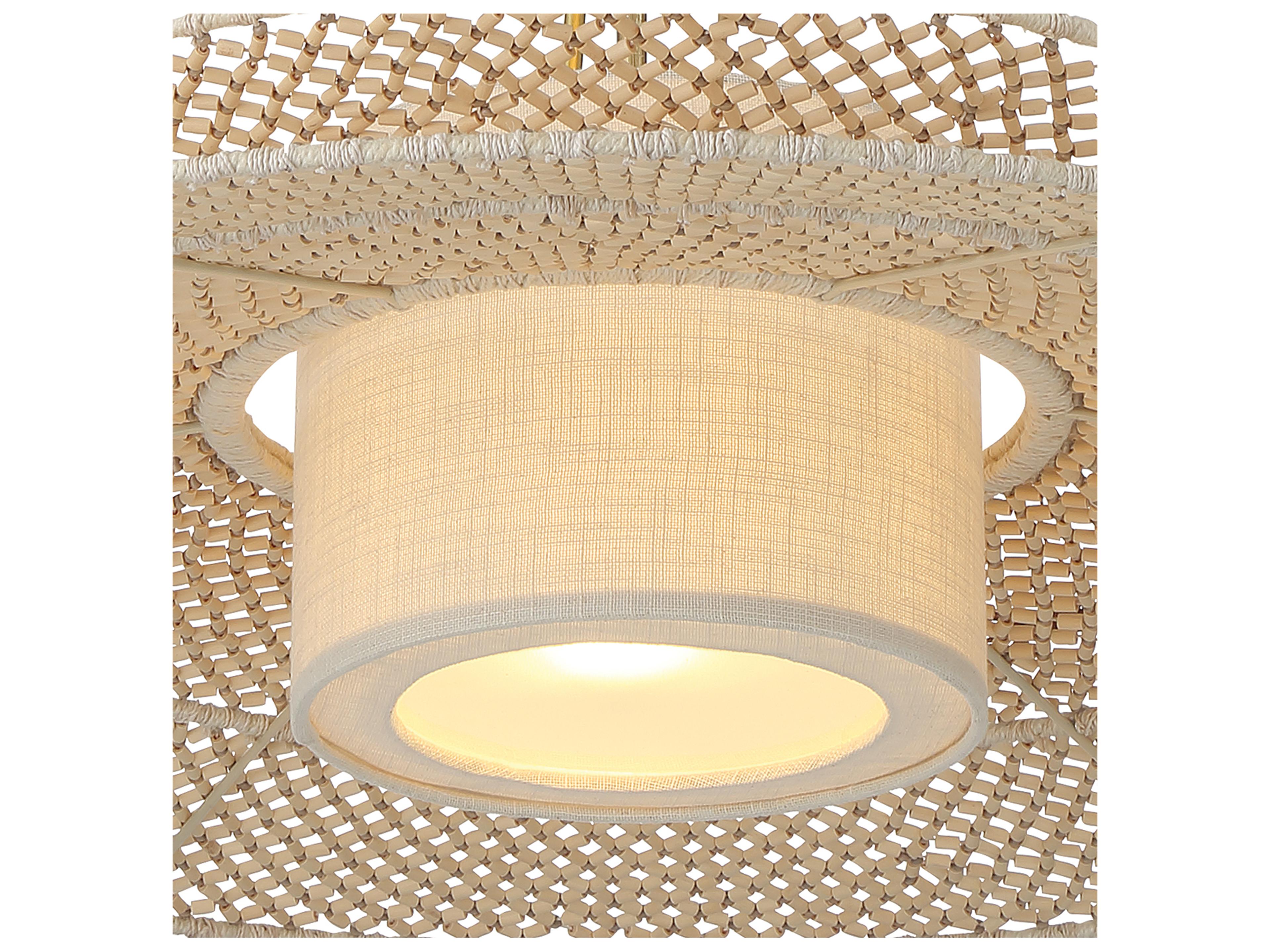 Crystorama Janipher 1-Light Gold Drum Chandelier