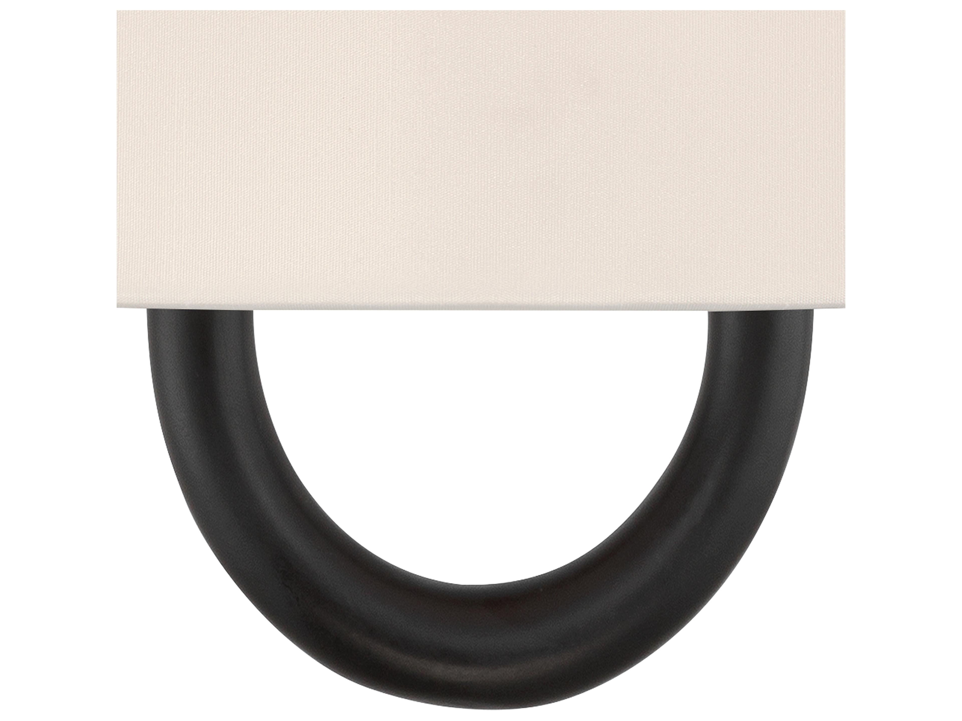 Crystorama Jojo 1-Light Black Wall Sconce