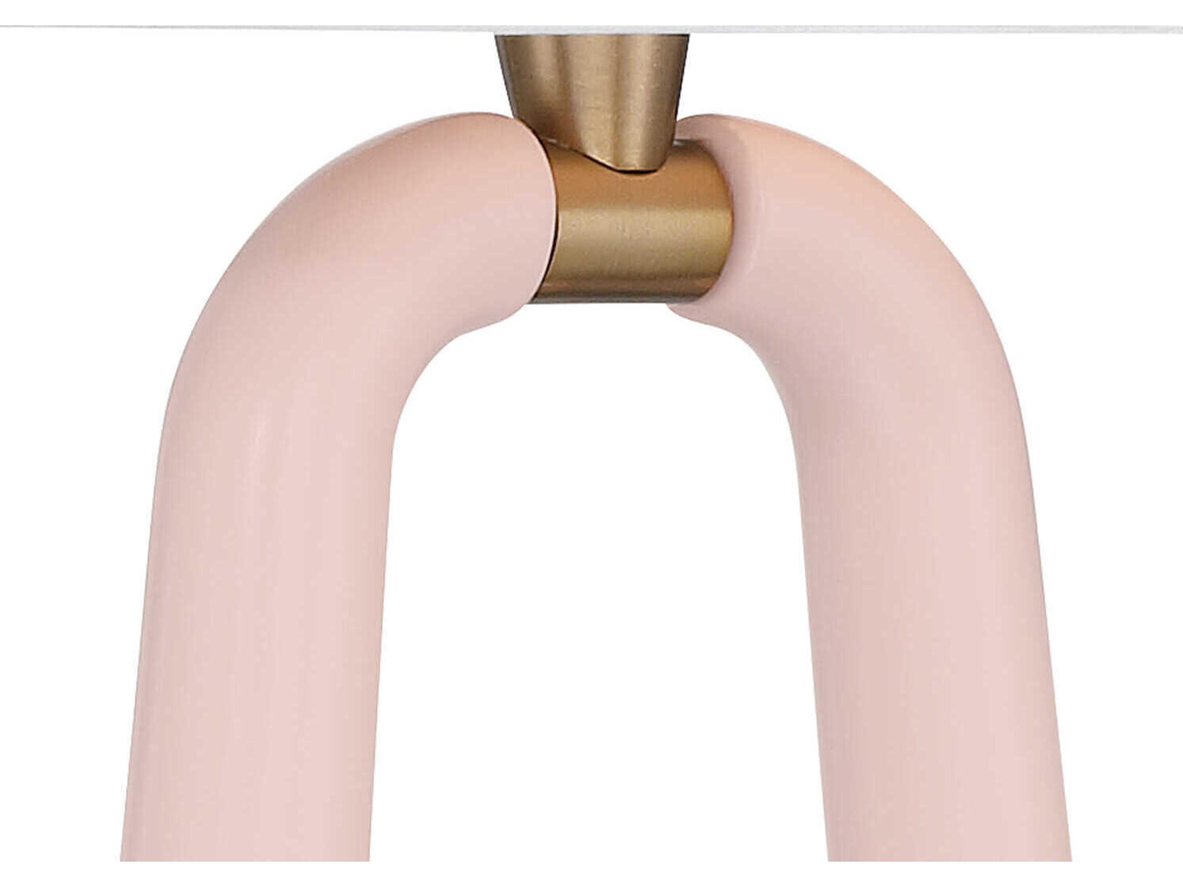 Crystorama Jori 2-Light Aged Brass Pink Wall Sconce