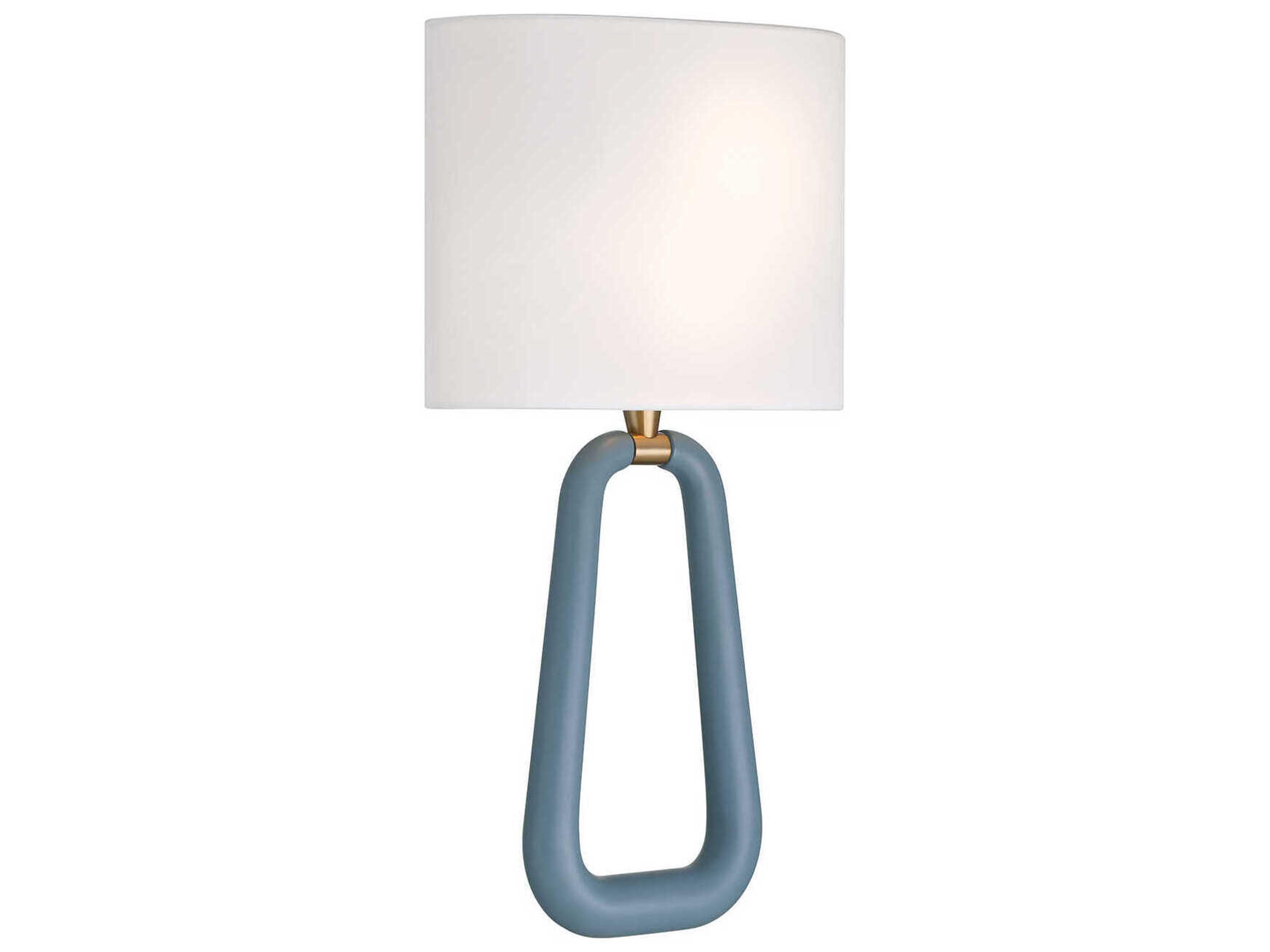 Crystorama Jori 2-Light Aged Brass Blue Wall Sconce