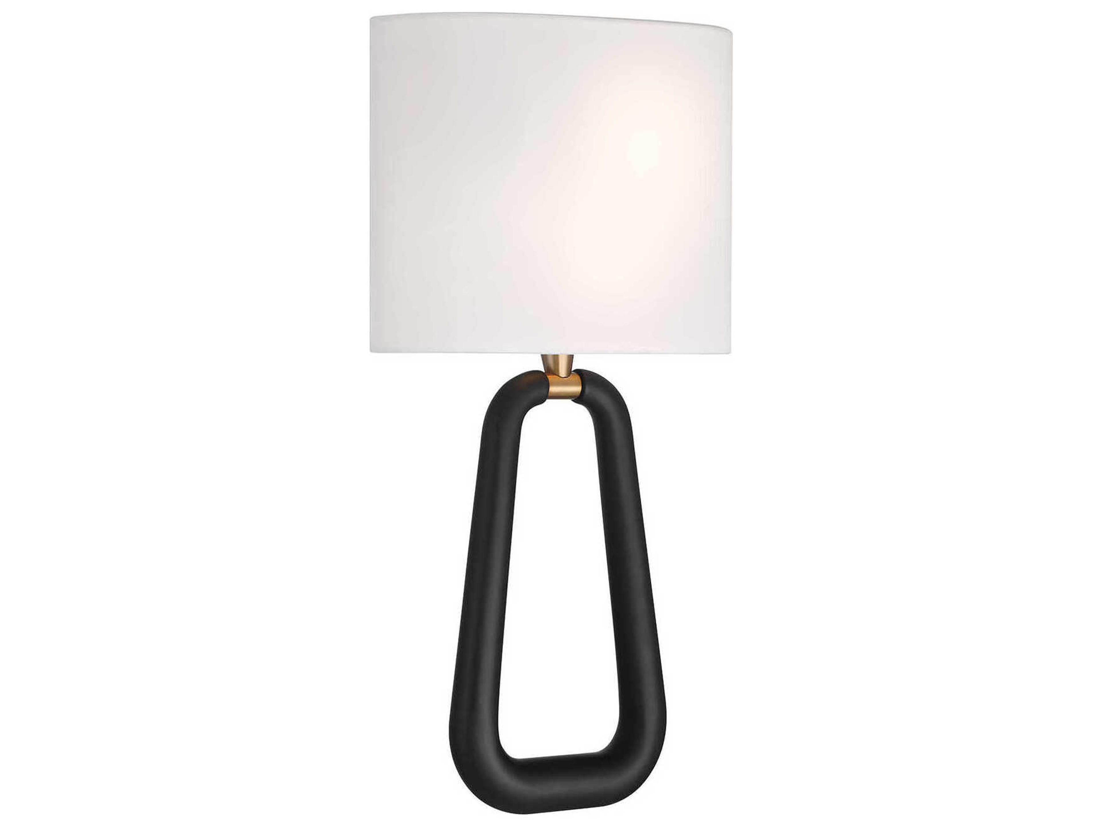 Crystorama Jori 2-Light Aged Brass Matte Black Wall Sconce