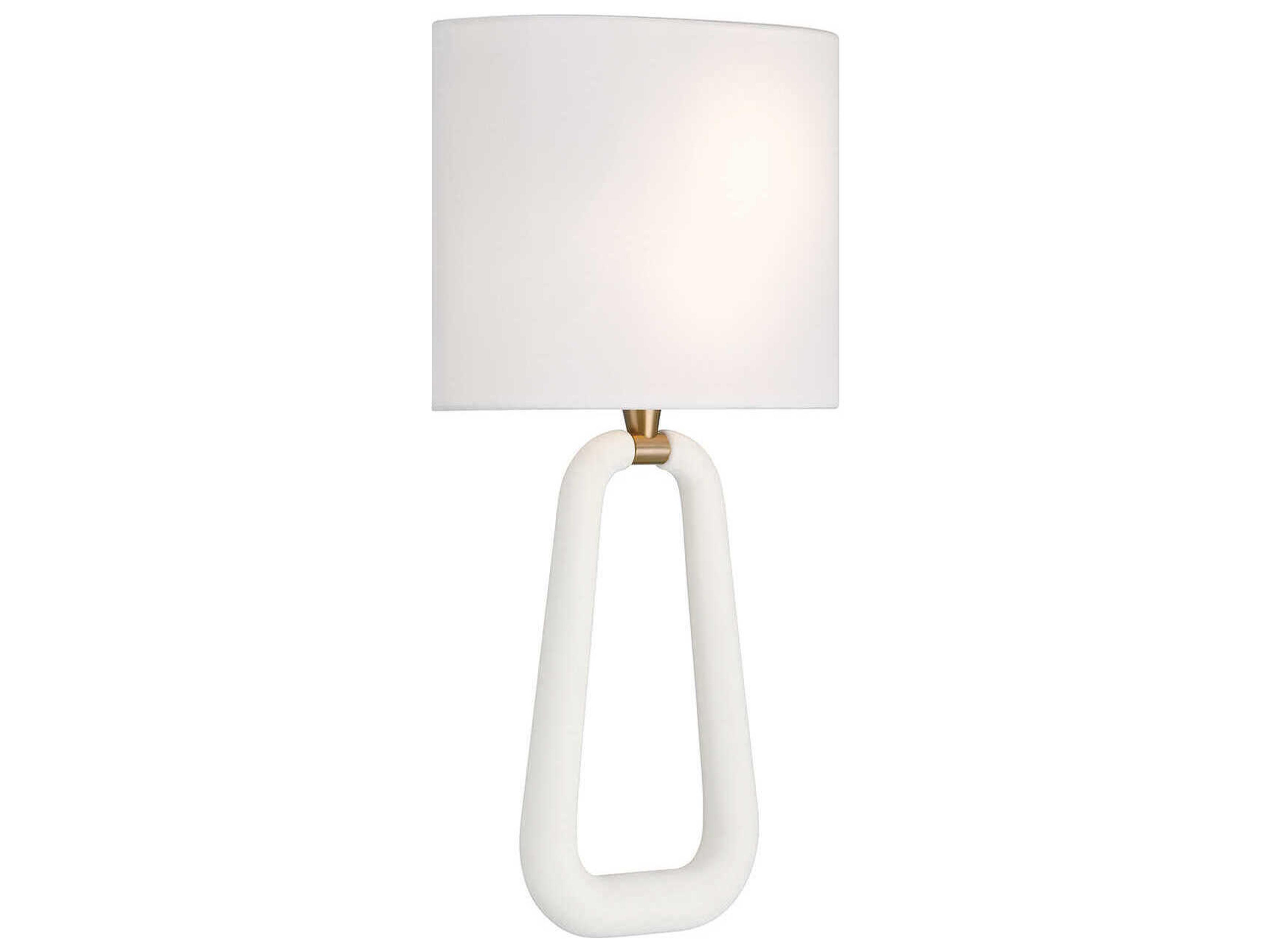 Crystorama Jori 2-Light Aged Brass Matte White Wall Sconce