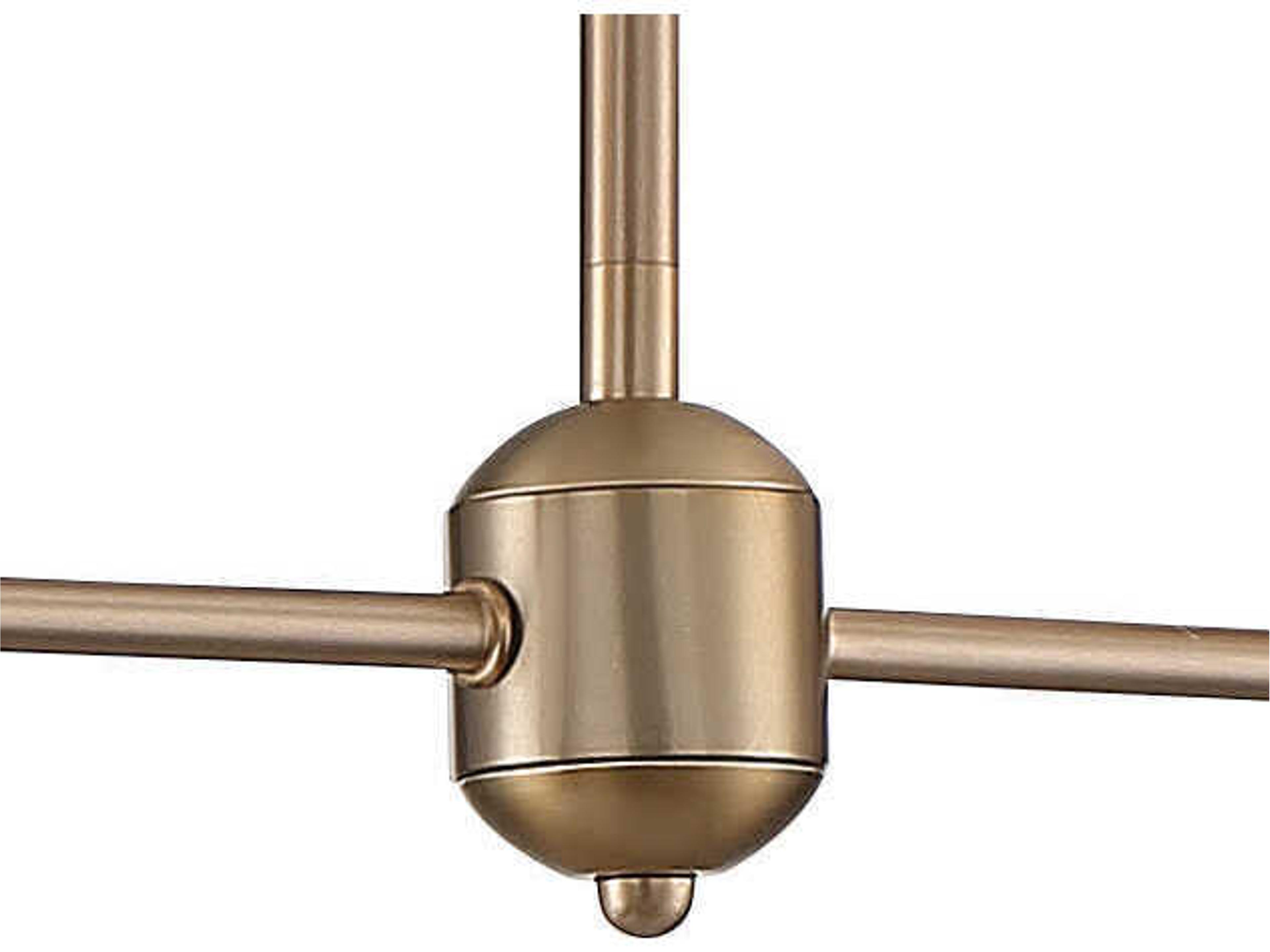 Crystorama Keenan 4-Light Vibrant Gold Glass Island Pendant