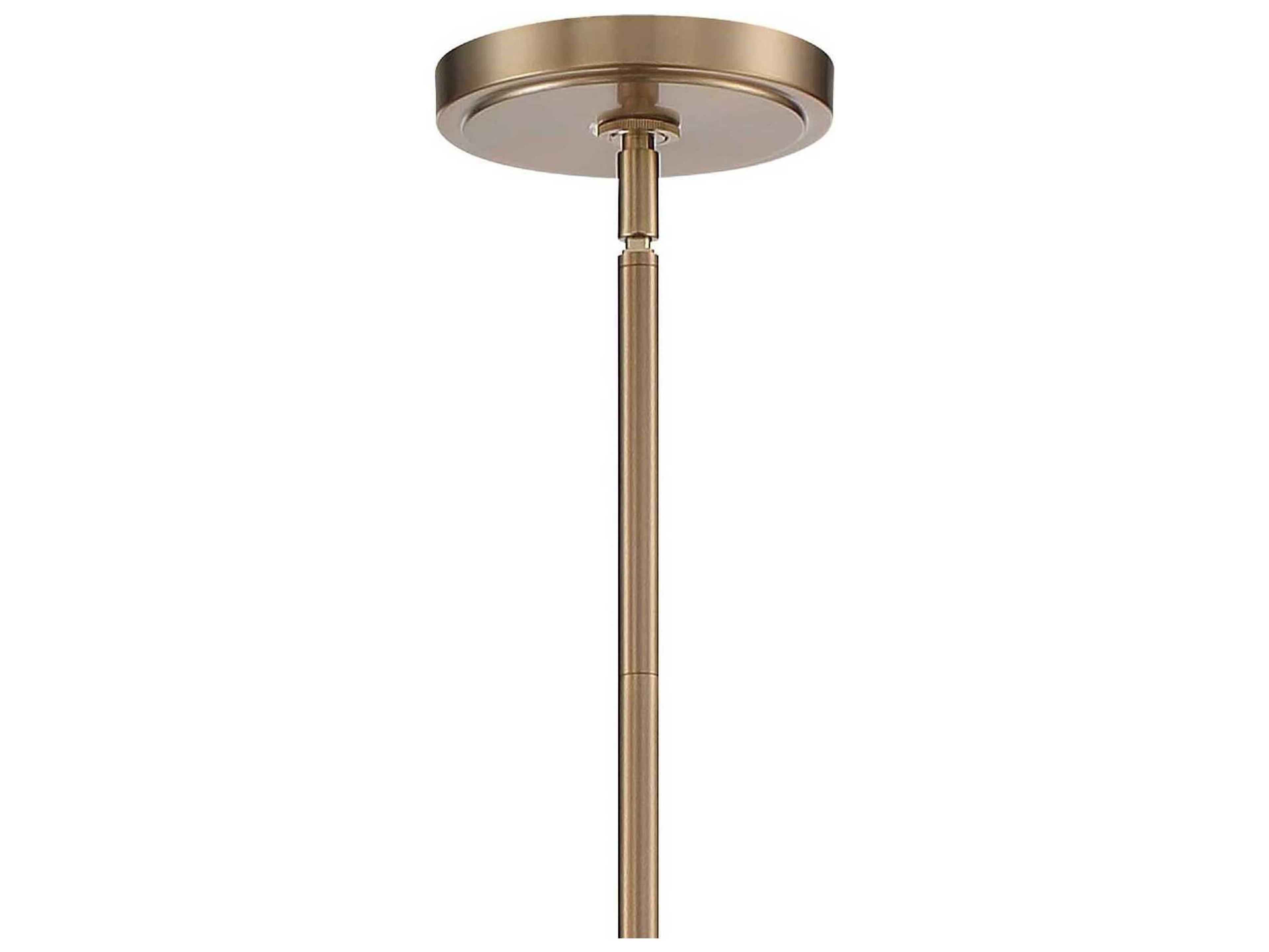 Crystorama Keenan 4-Light Vibrant Gold Glass Island Pendant