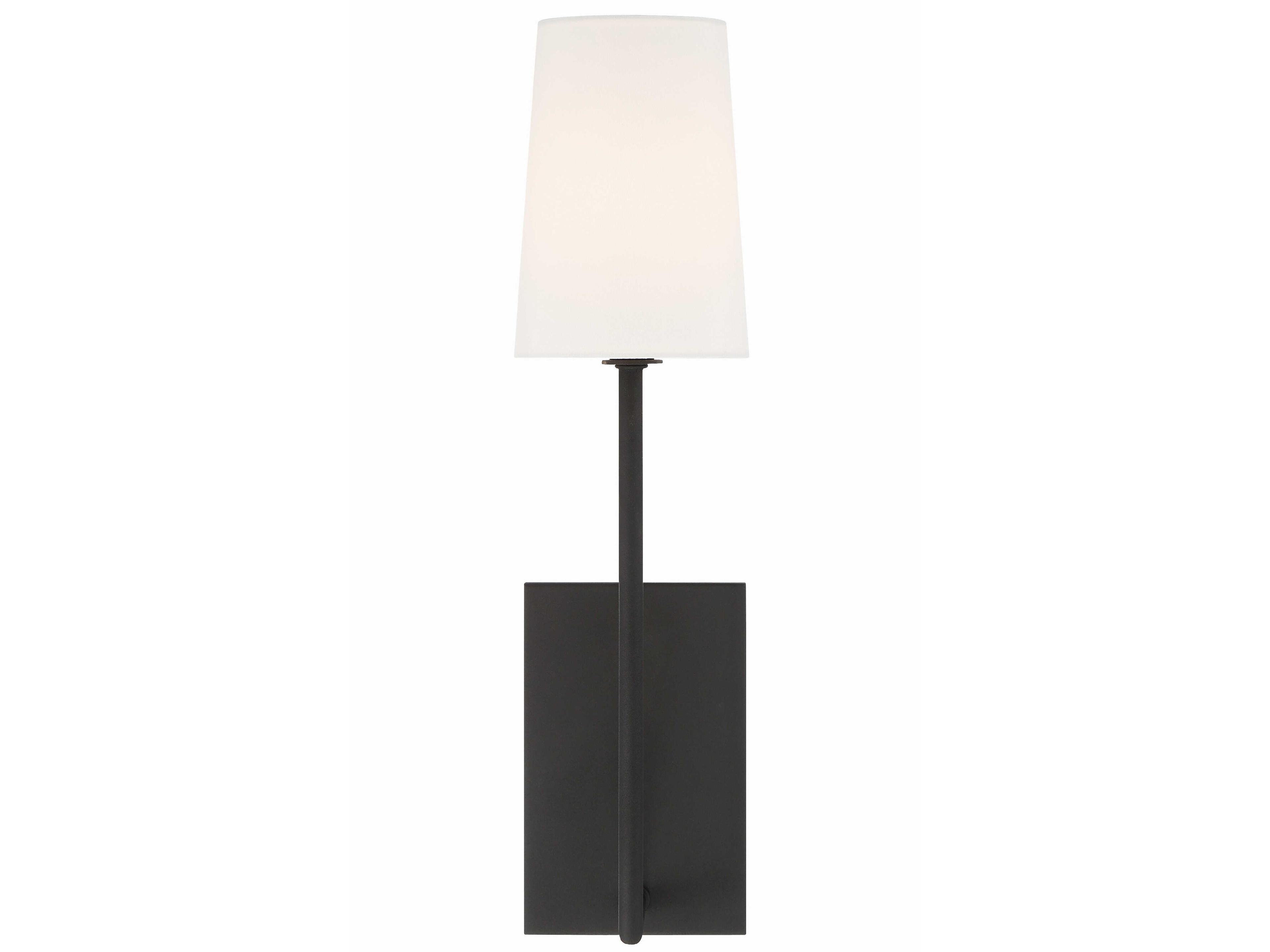 Lena 1-Light Black Wall Sconce