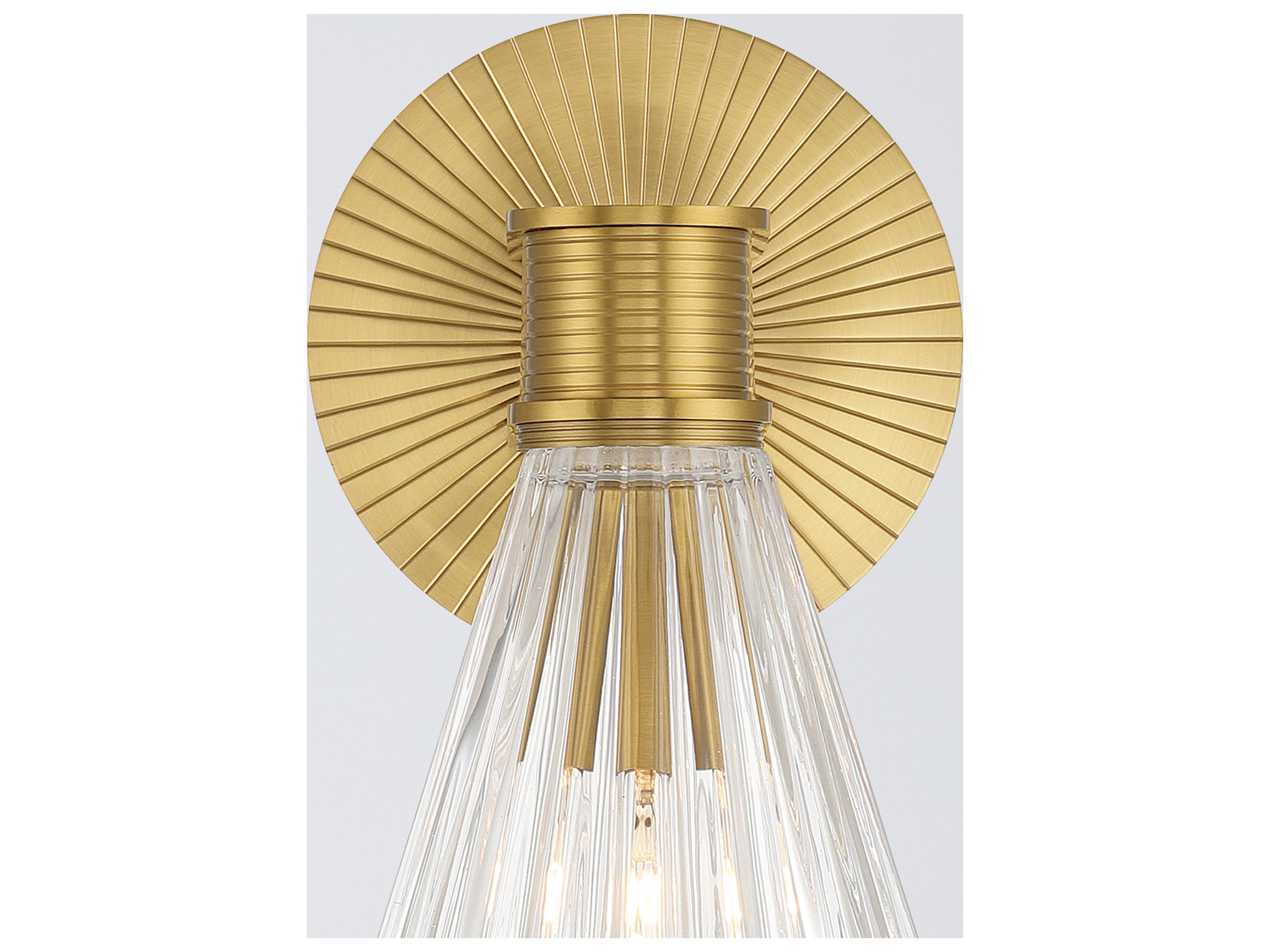 Crystorama Lotus 1-Light Gold Wall Sconce