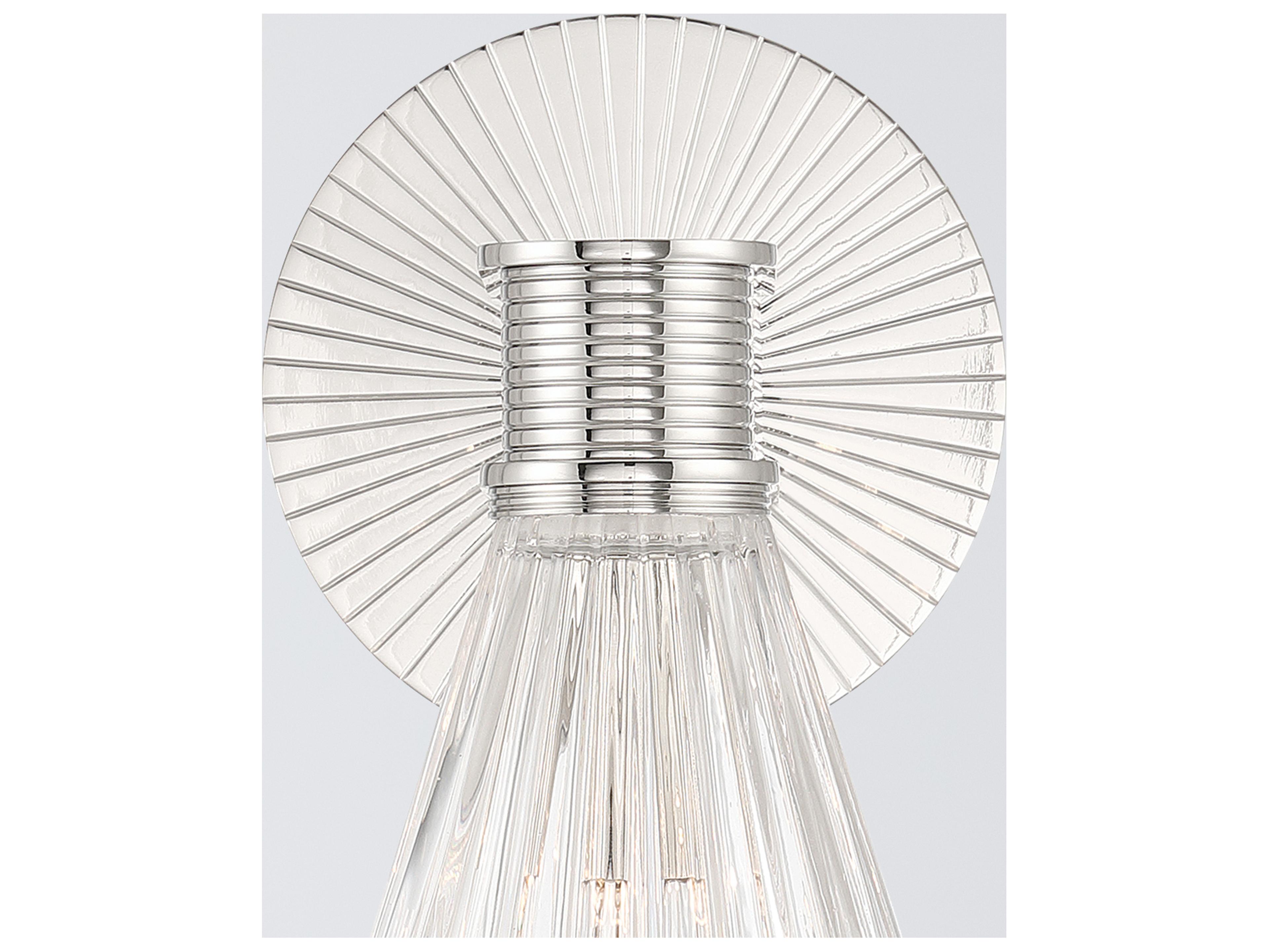 Crystorama Lotus 1-Light Silver Wall Sconce