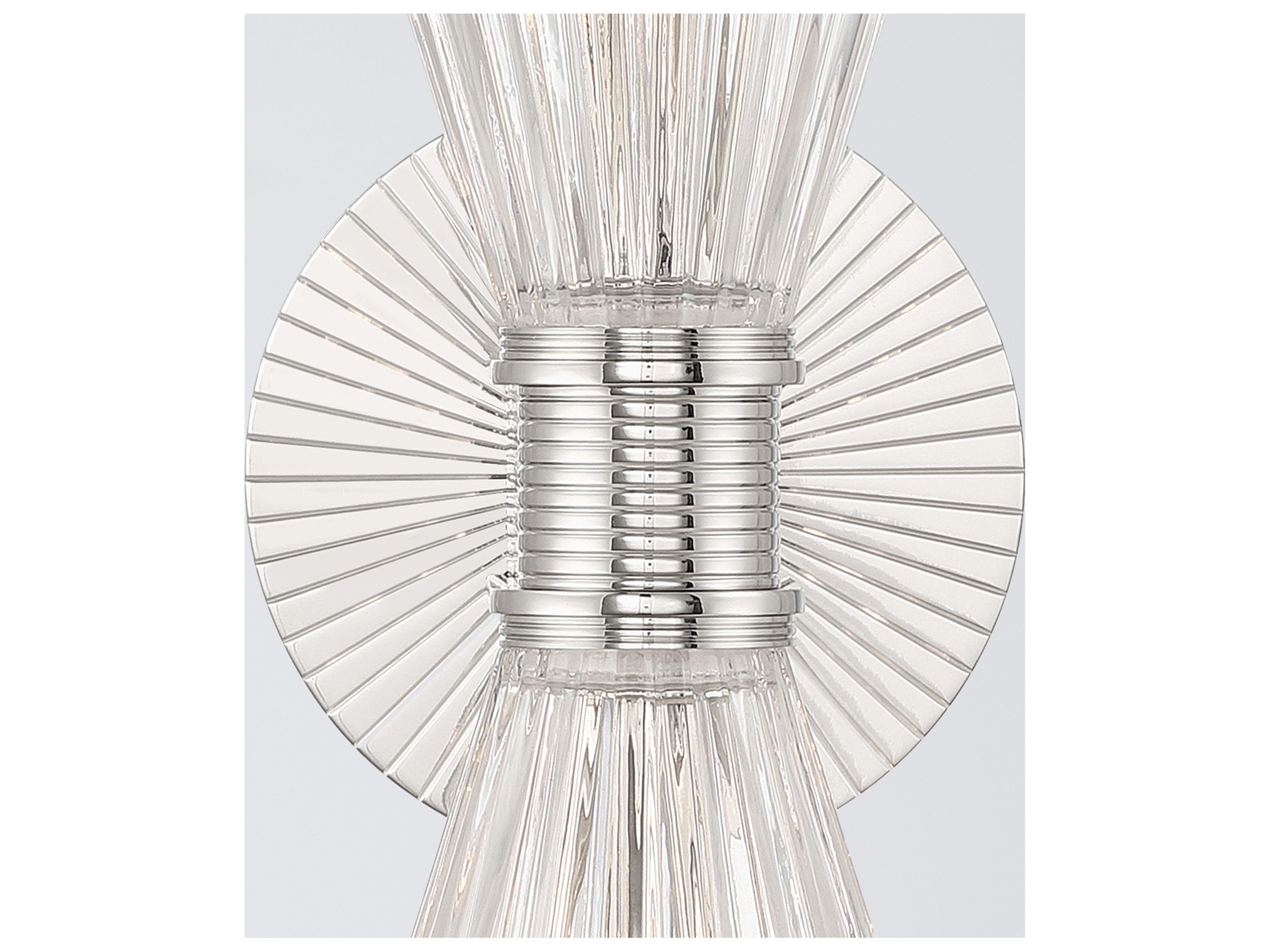 Crystorama Lotus 2-Light Silver Wall Sconce