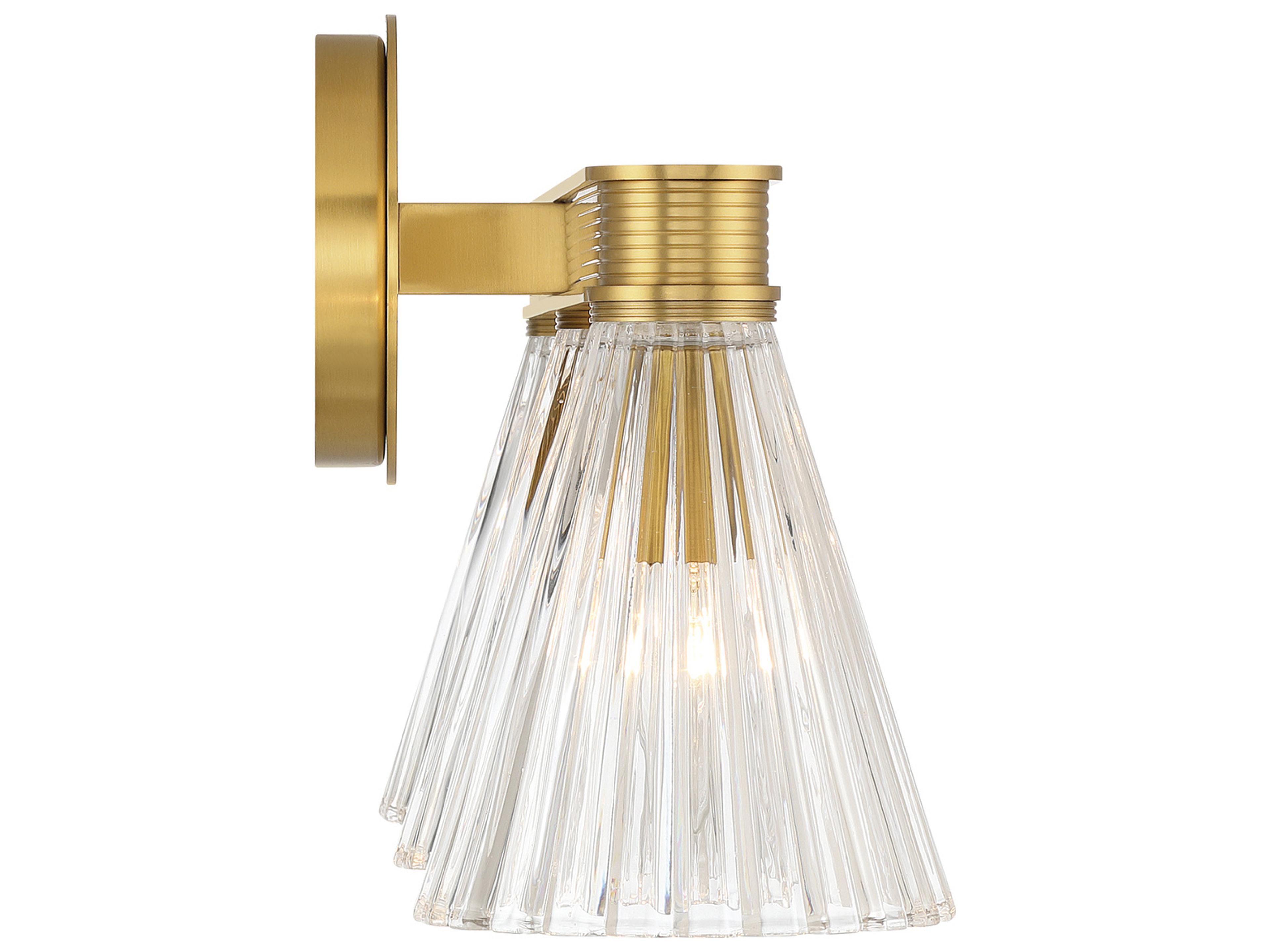 Crystorama Lotus 3-Light Gold Vanity Light