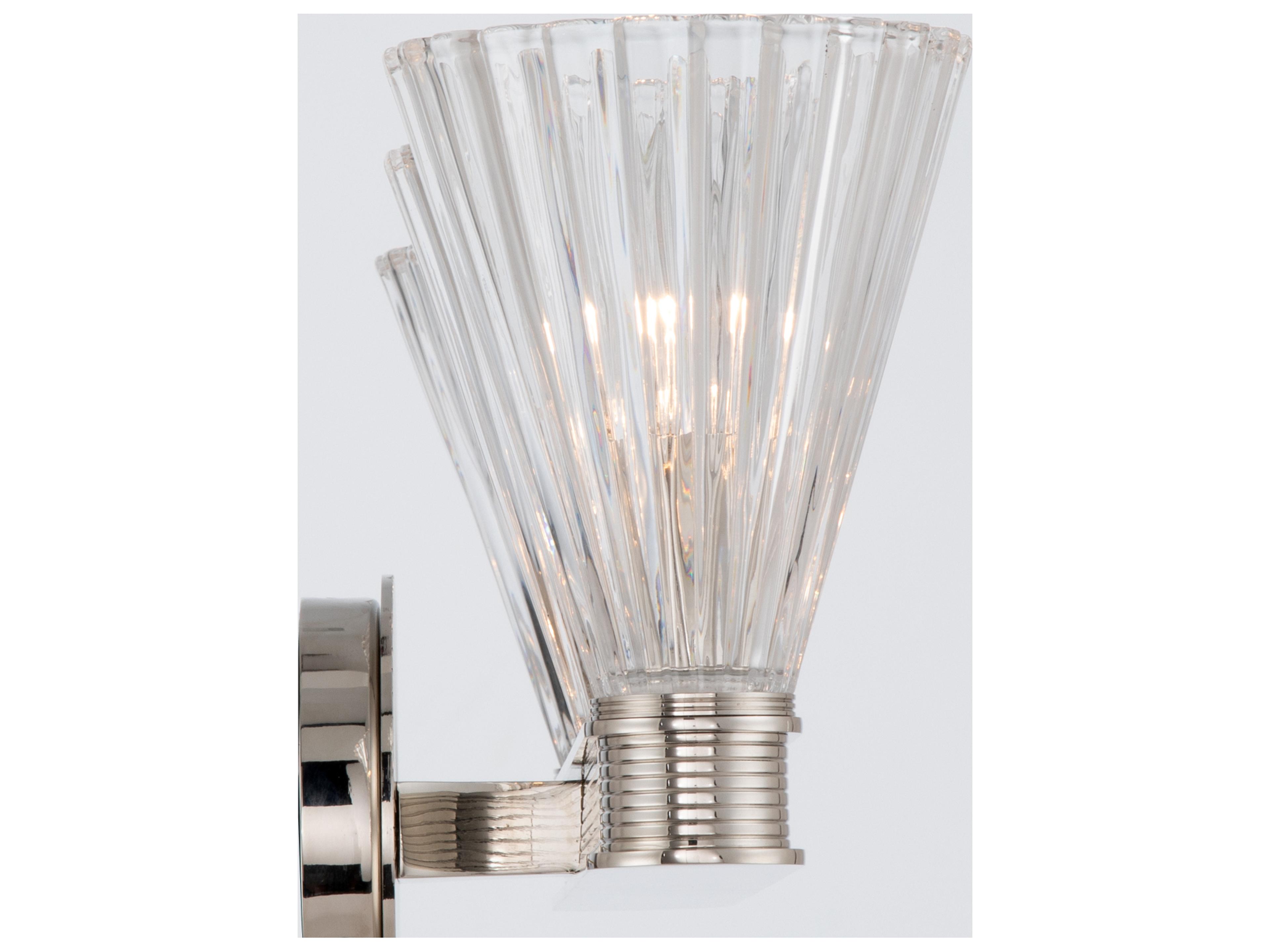 Crystorama Lotus 3-Light Silver Vanity Light