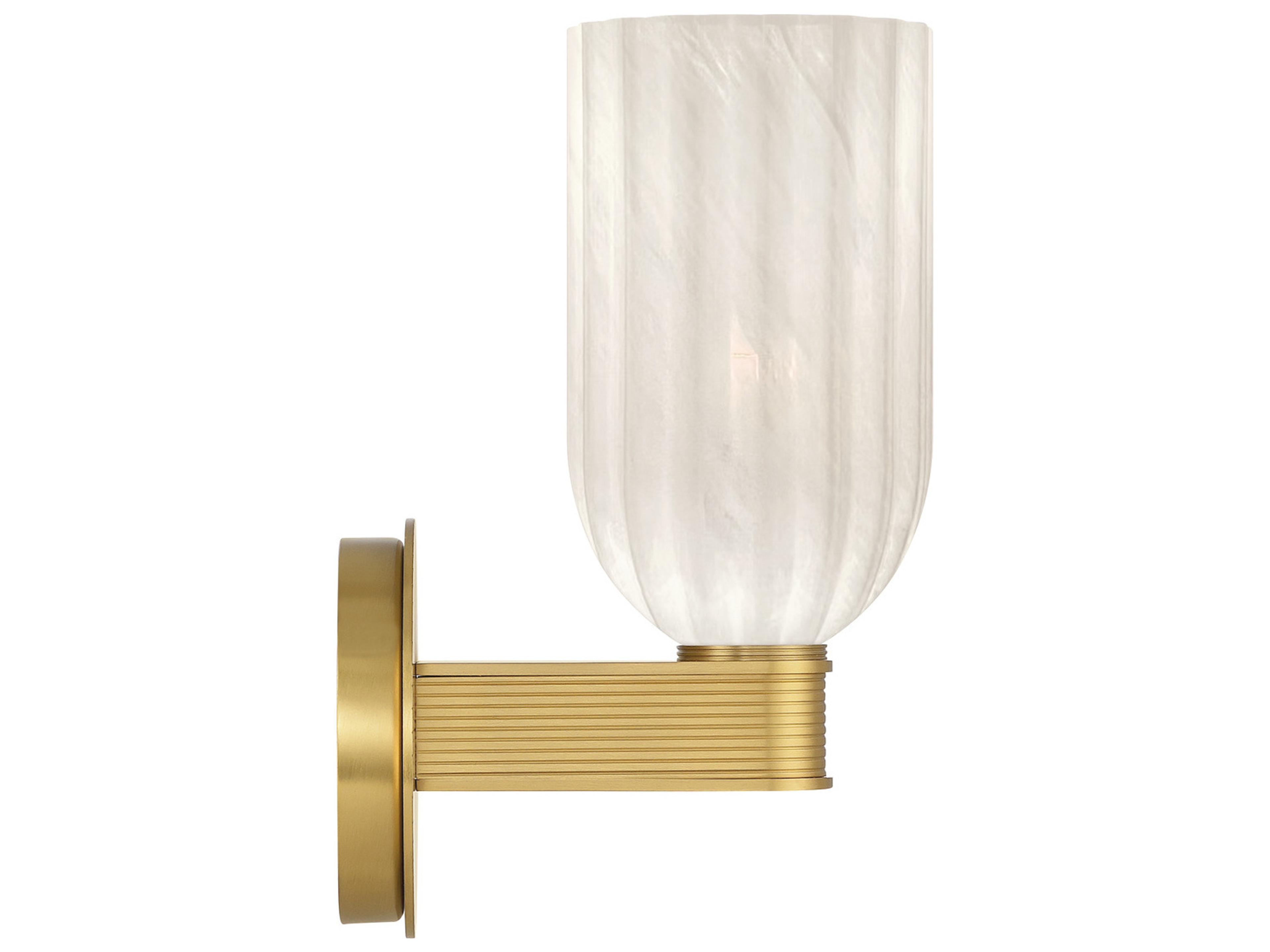 Crystorama Lotus 1-Light Gold Wall Sconce