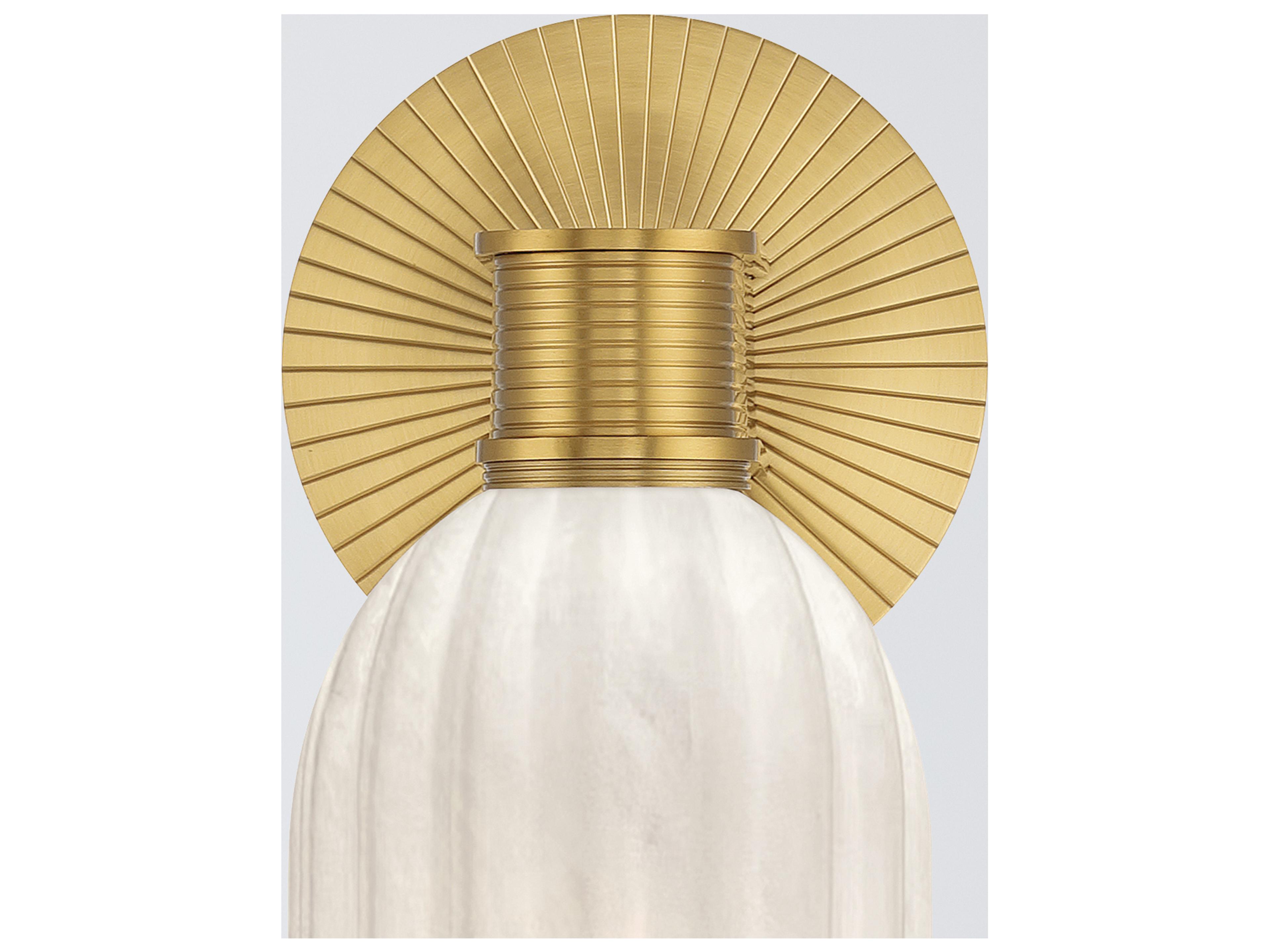 Crystorama Lotus 1-Light Gold Wall Sconce